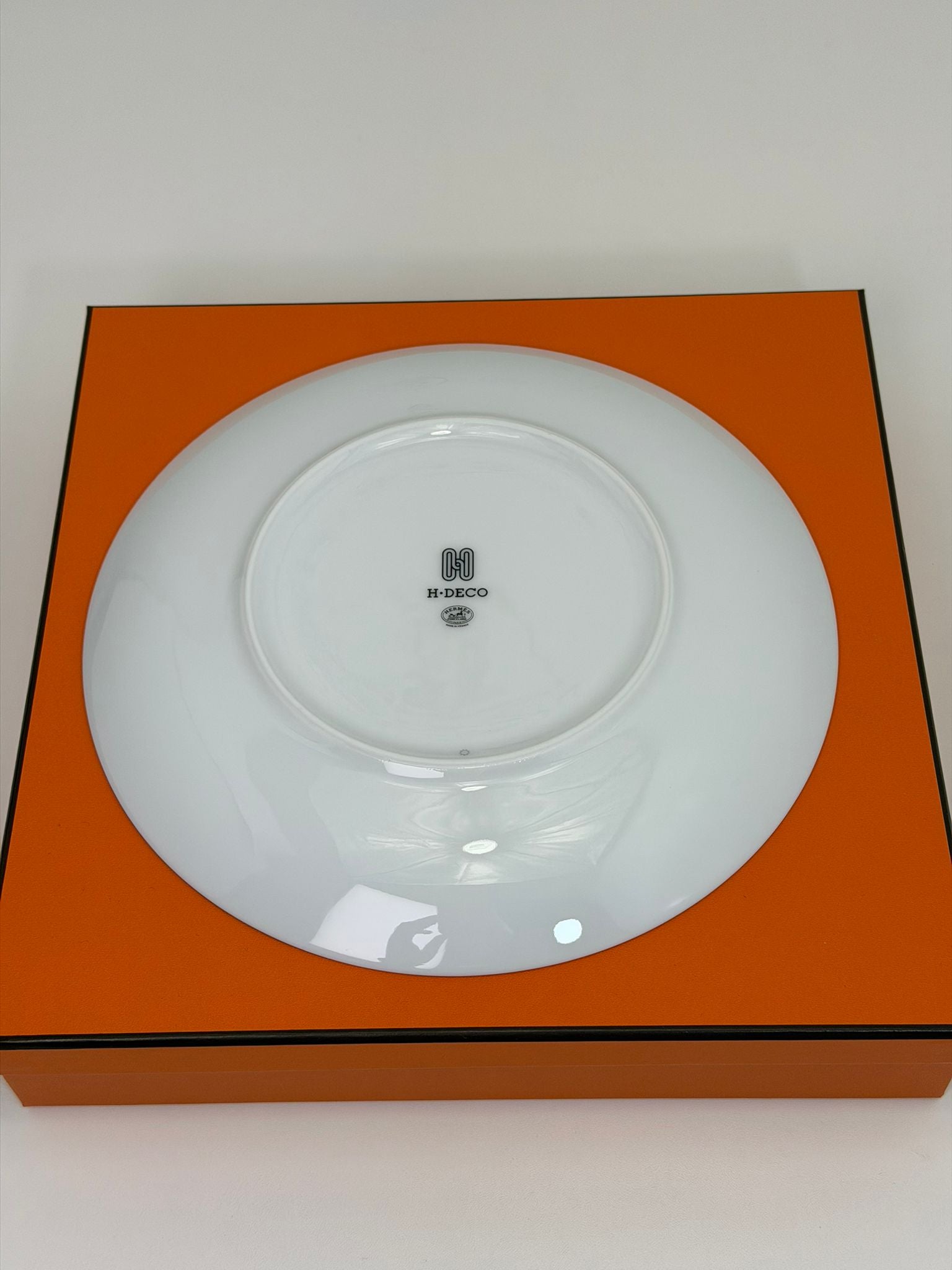 Piatto da portata Hermès H Déco nero e bianco