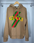 Felpa Gucci Size S marrone giallo verde e rosso