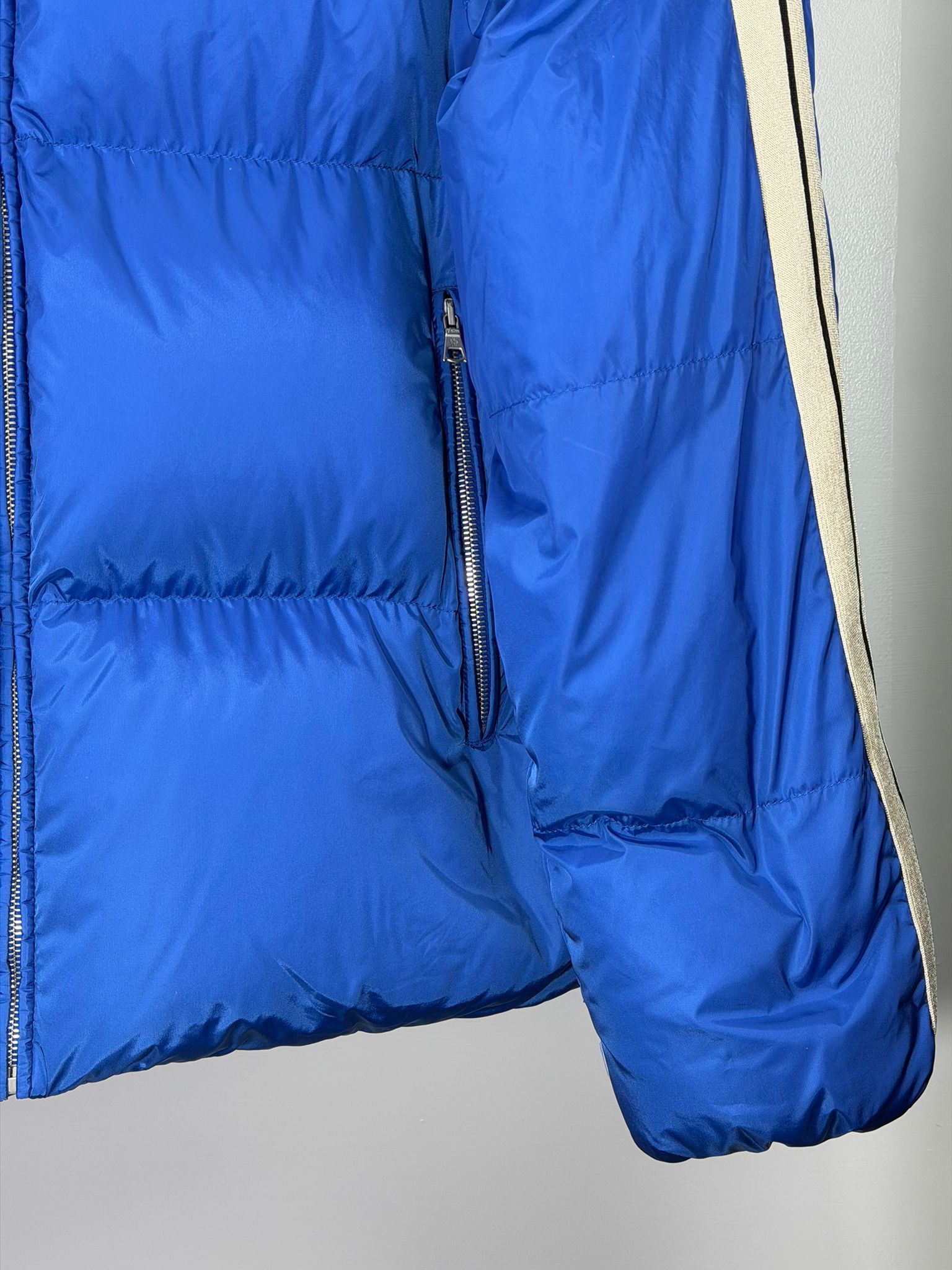 Moncler X Palm angels Size 5=XL blu e bianco