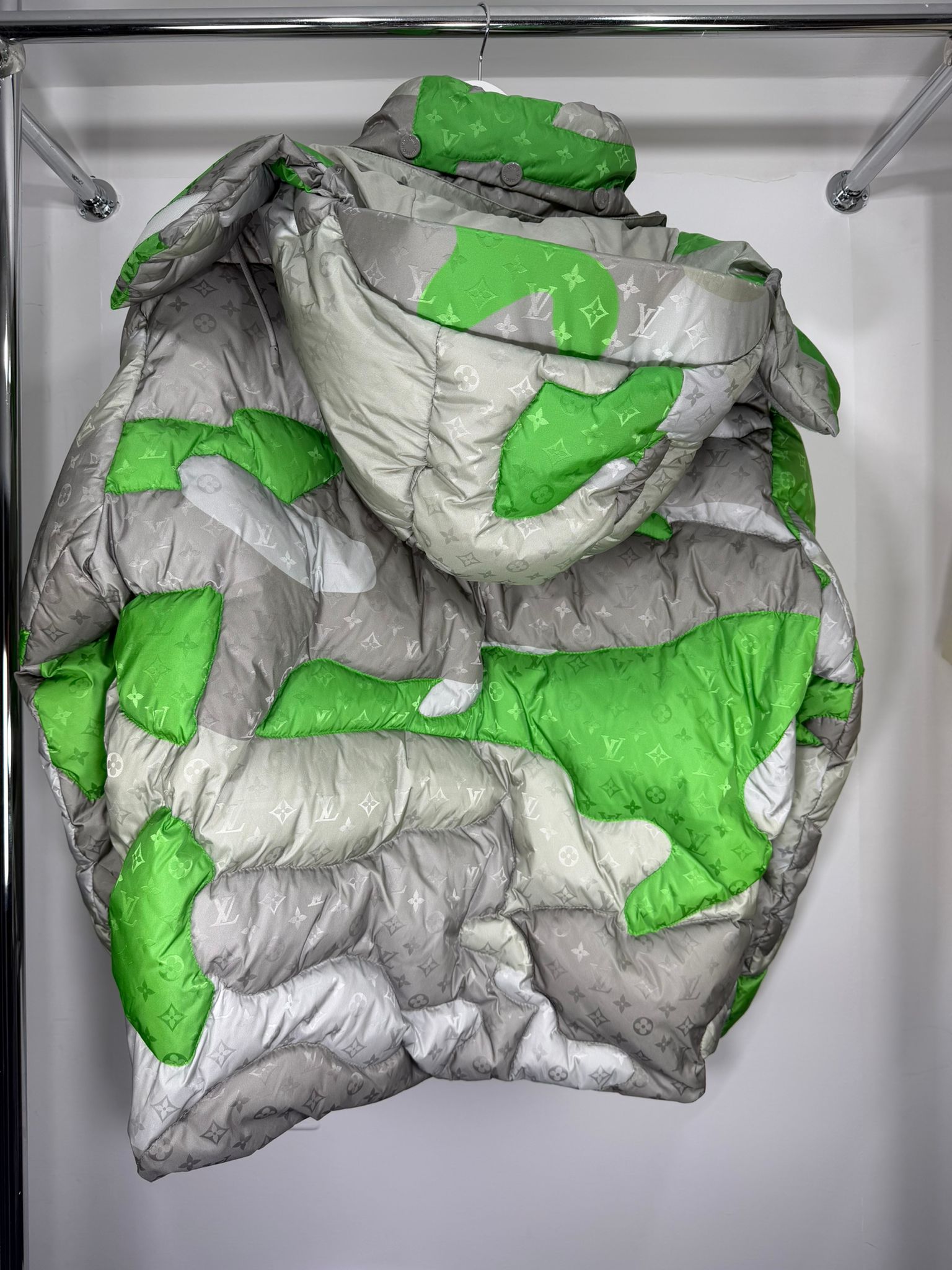 Giubbino Louis Vuitton Size 54 verde e grigio