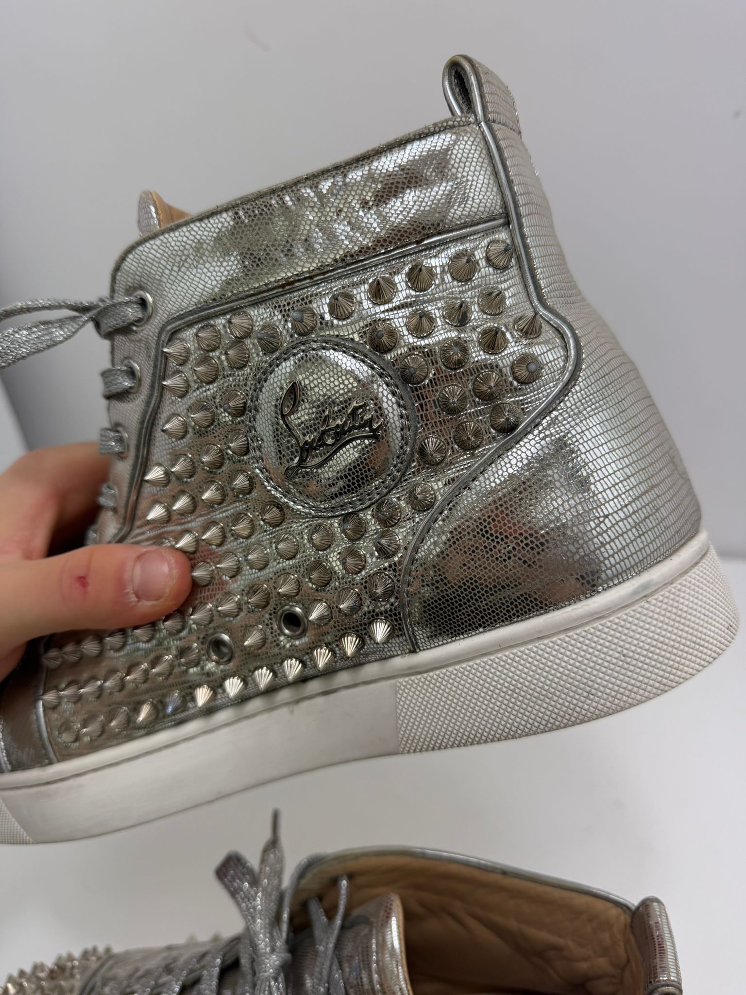 Christian Louboutin 42 argentate