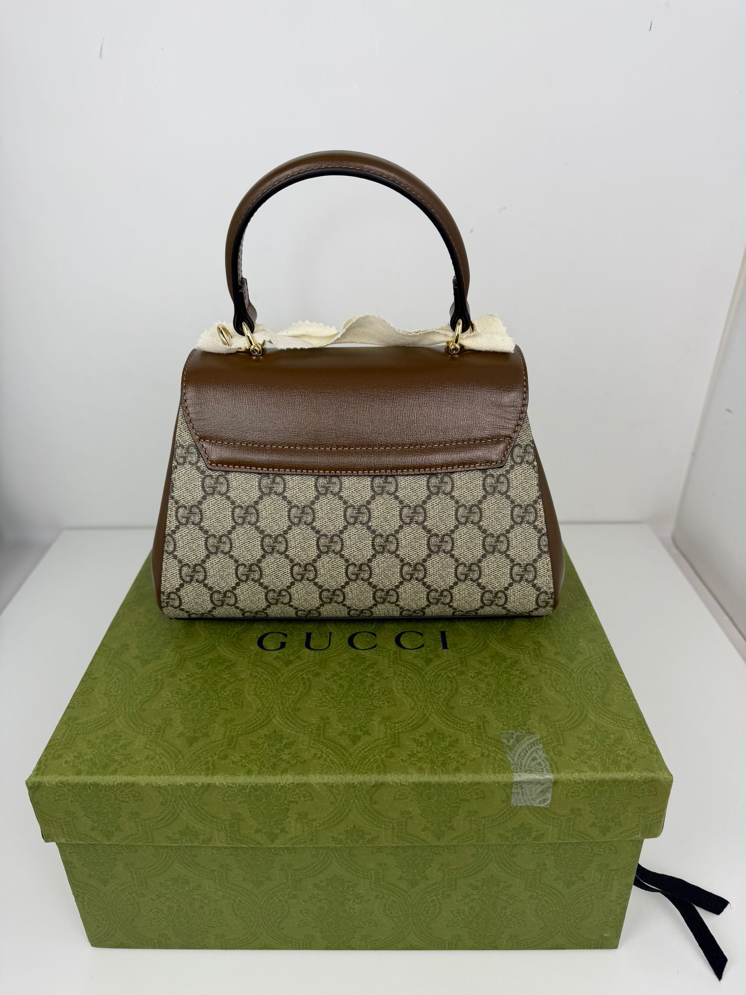 Borsa Gucci beige e marrone