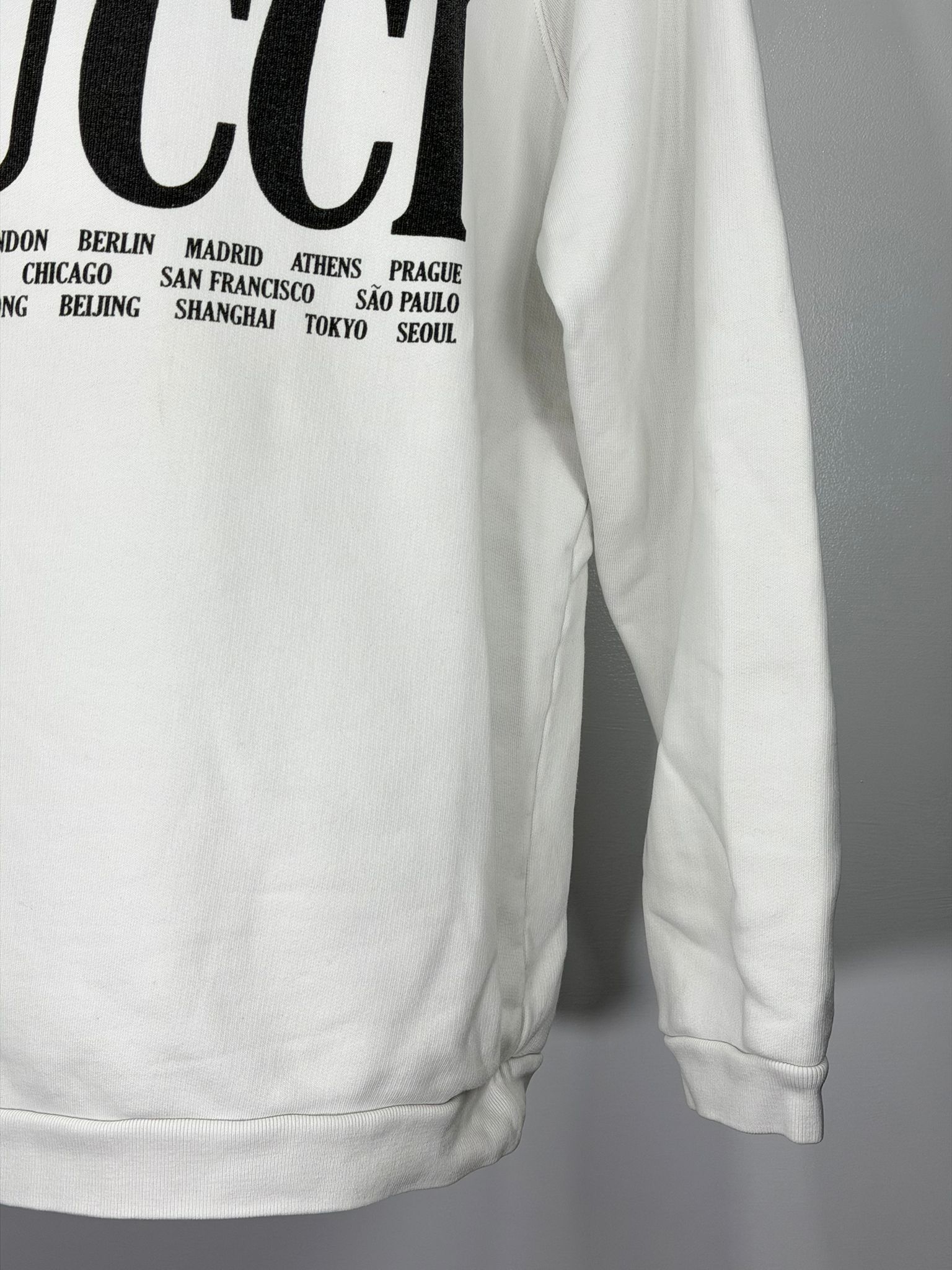 Felpa Gucci Size M bianca e nera