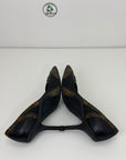 Tacco Louis Vuitton marrone e nero Size 38