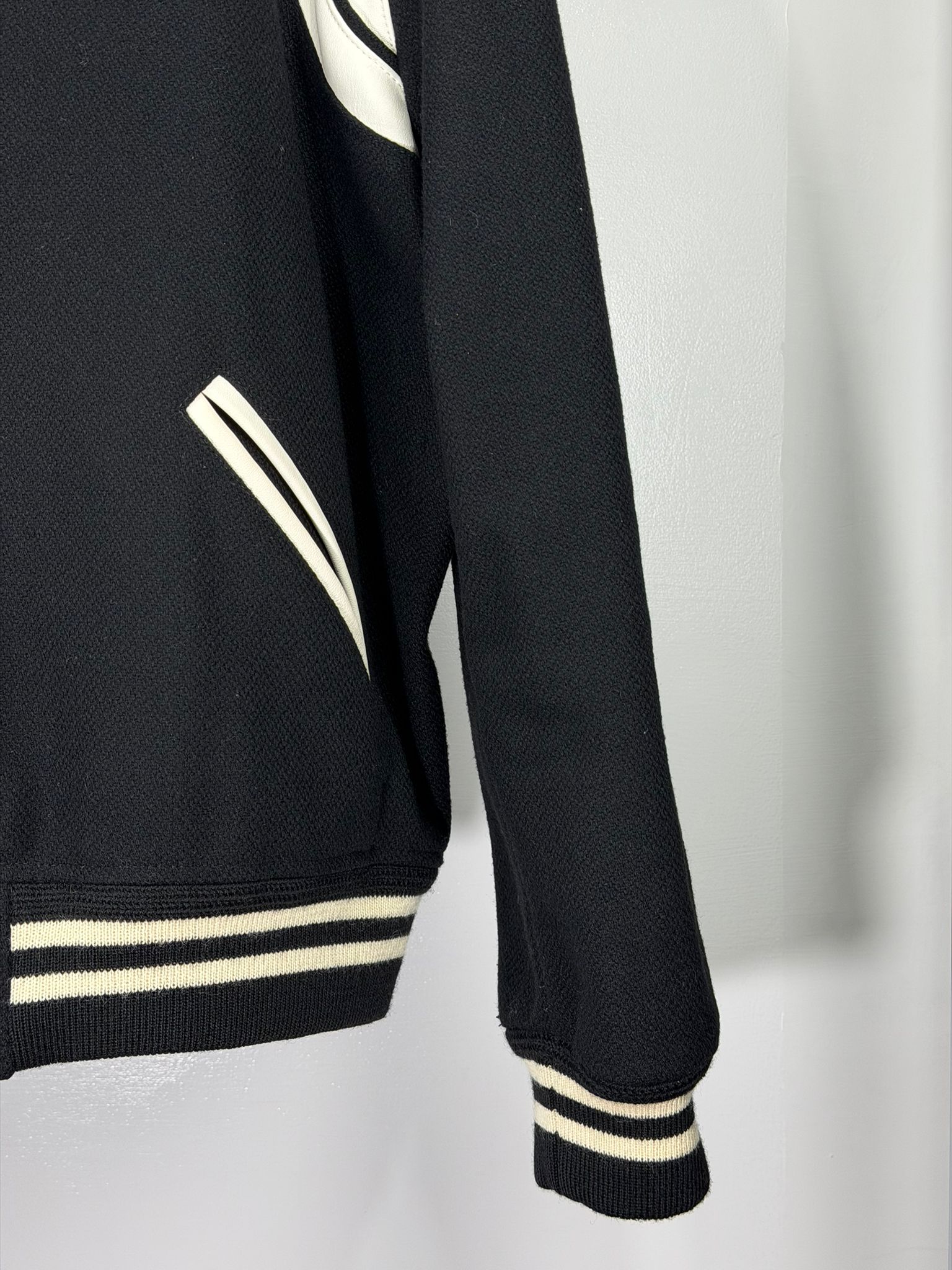 Giacca leggera Saint Laurent Size XLnera e bianca