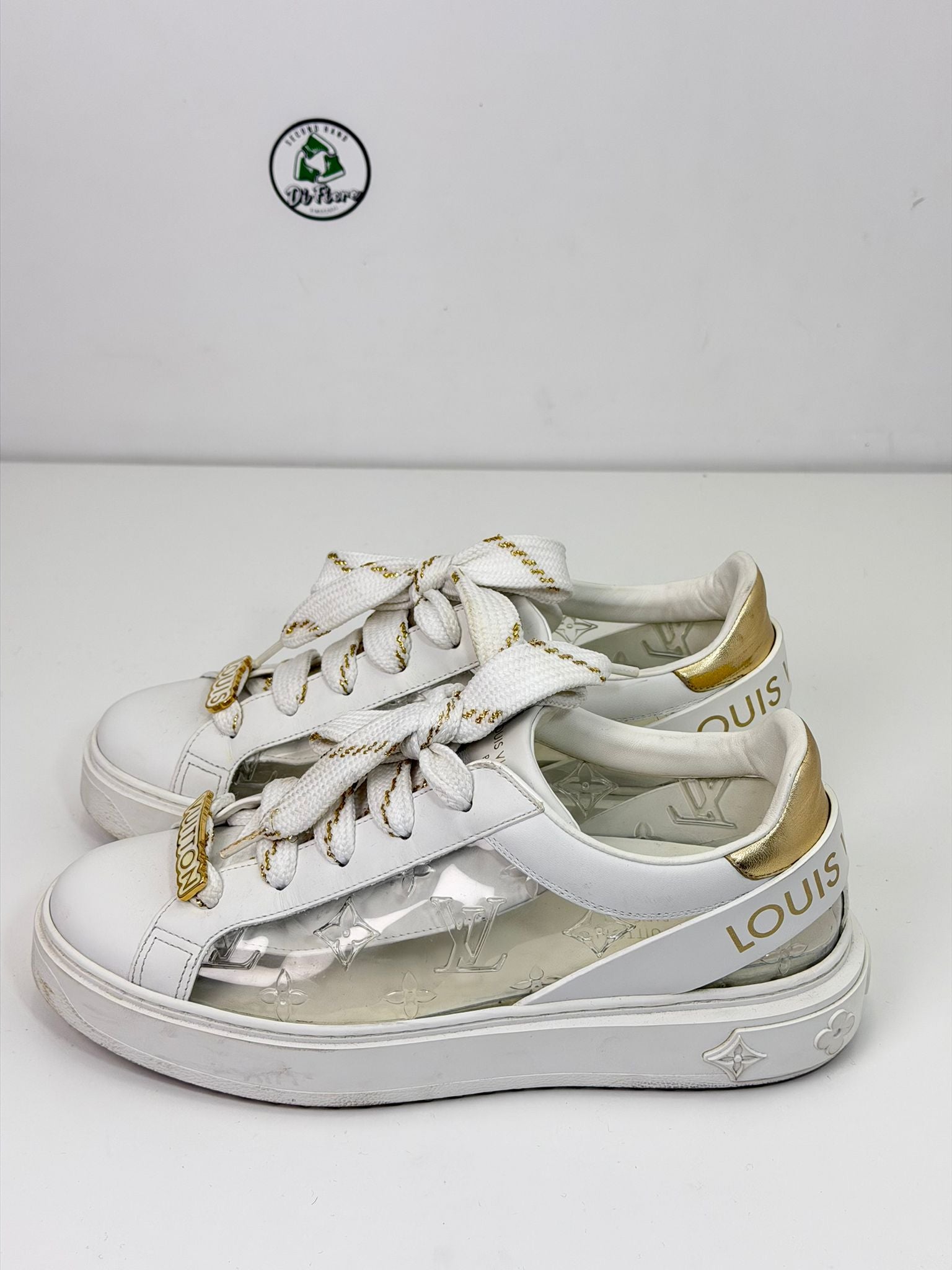 Louis Vuitton con calzino Size 38.5 bianca e oro