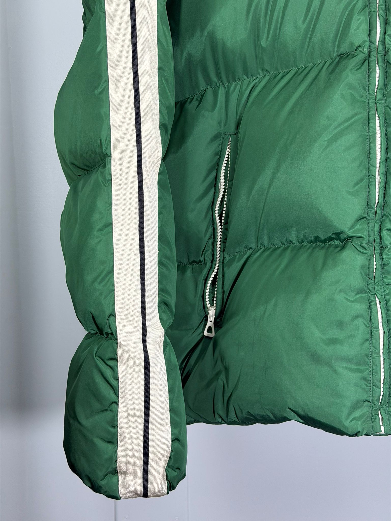 giubbotto Palm angels XL verde e bianco