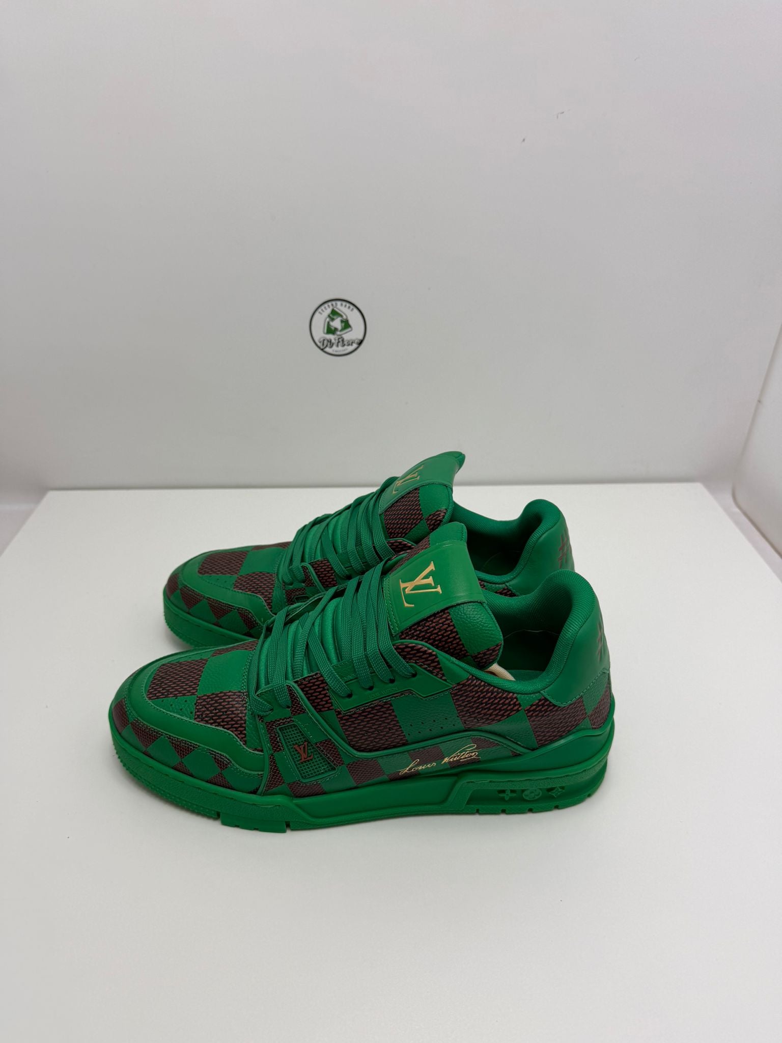 Louis Vuitton trainer 41 e 42 verde e marrone