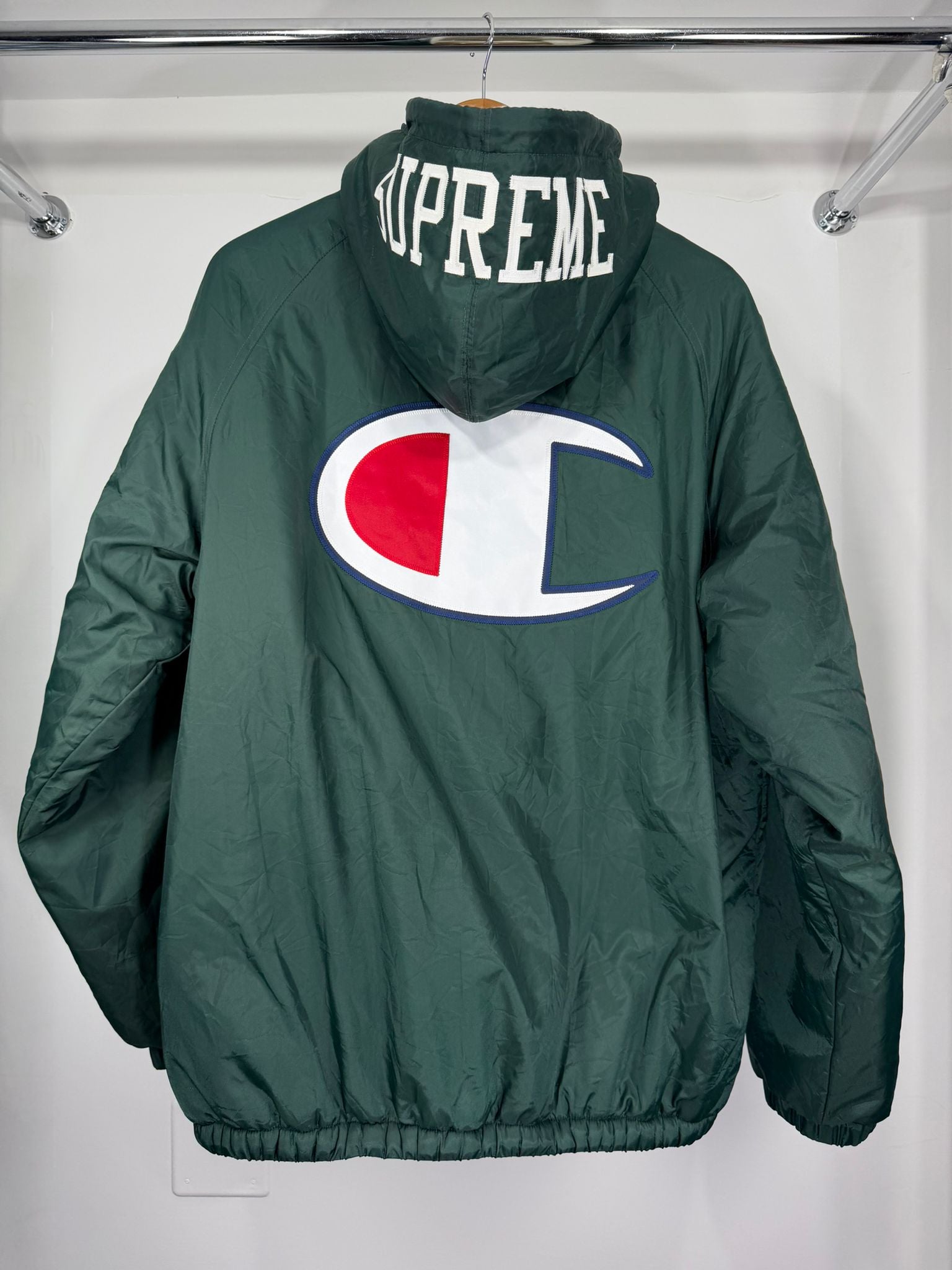 giubbino Champion X supreme Size L verde scuro