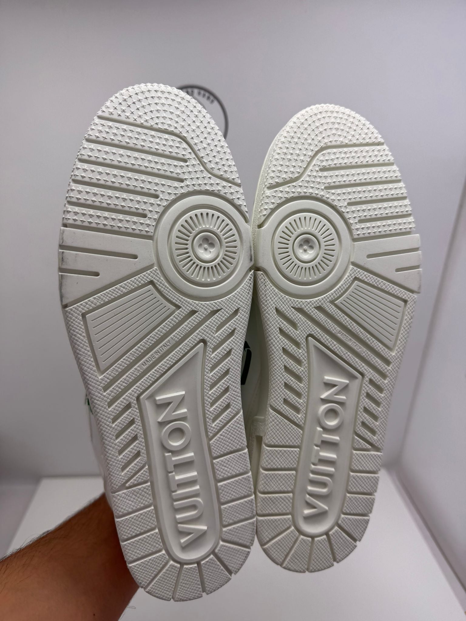 Louis Vuitton trainer bianca e verde