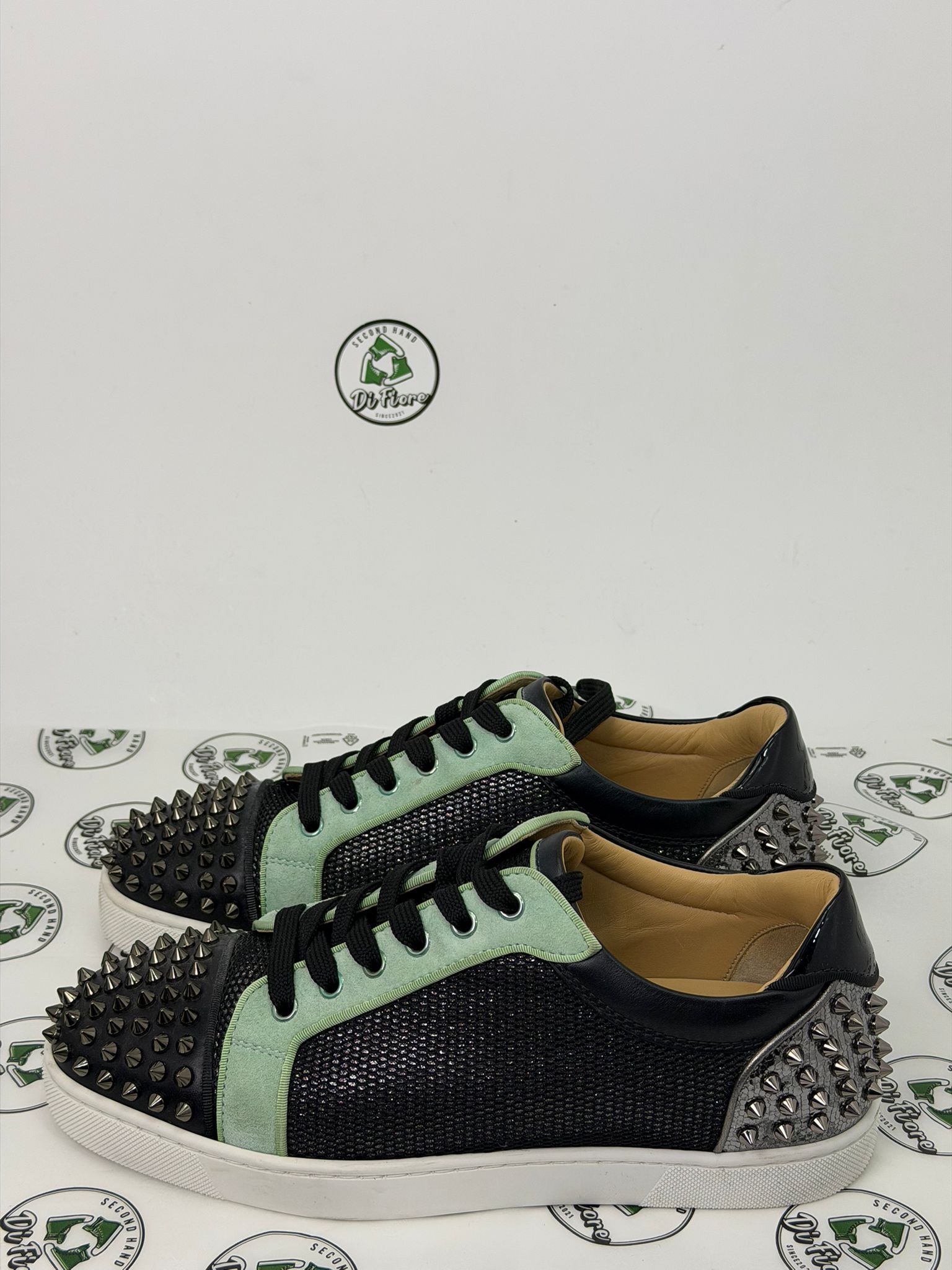 Christian Louboutin 41 basse nere e verdi