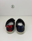 Gucci ace Size 9.5=43.5 veste 44 nere blu e rosse