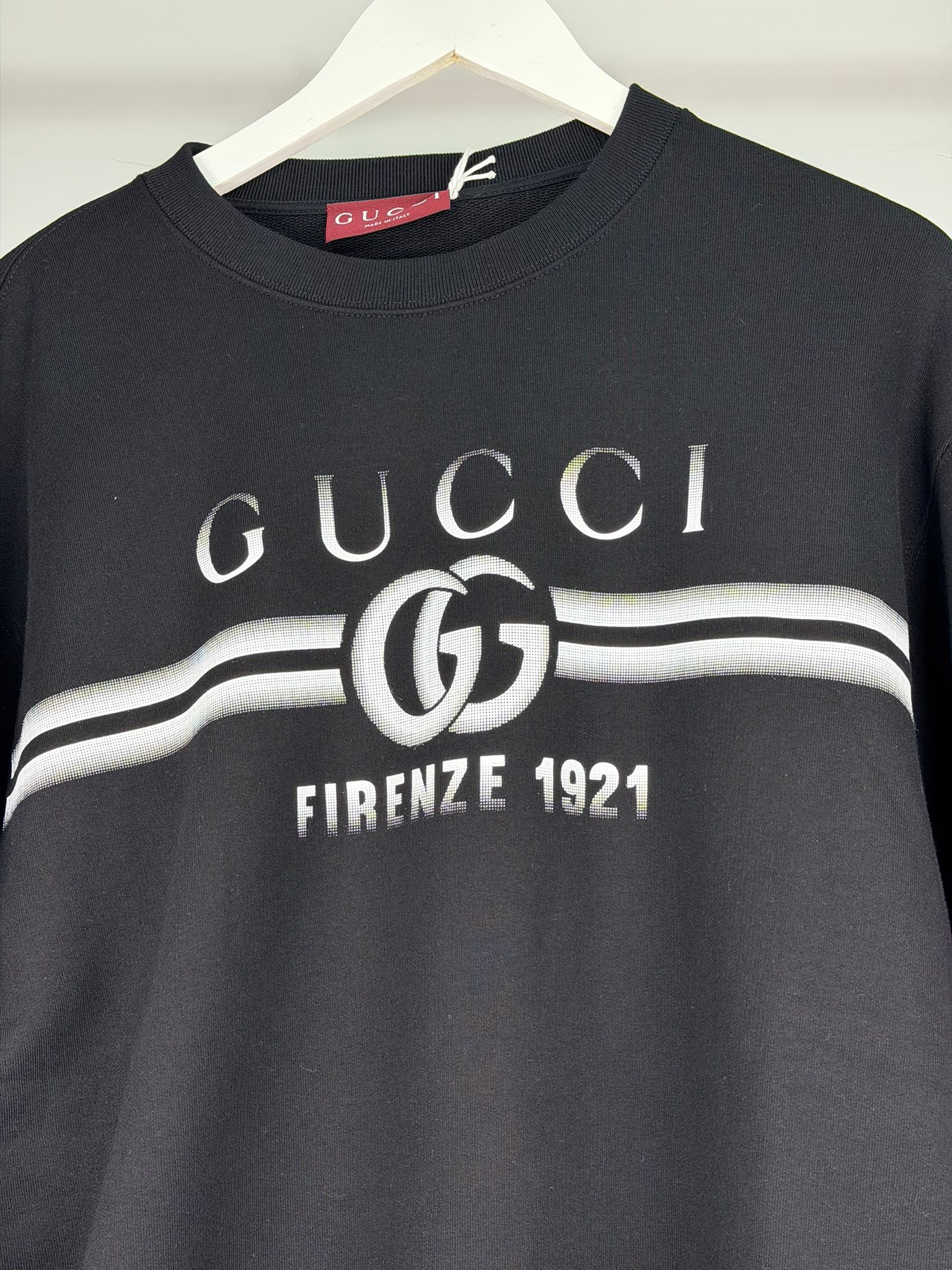 Felpa Gucci Size L nera e bianca