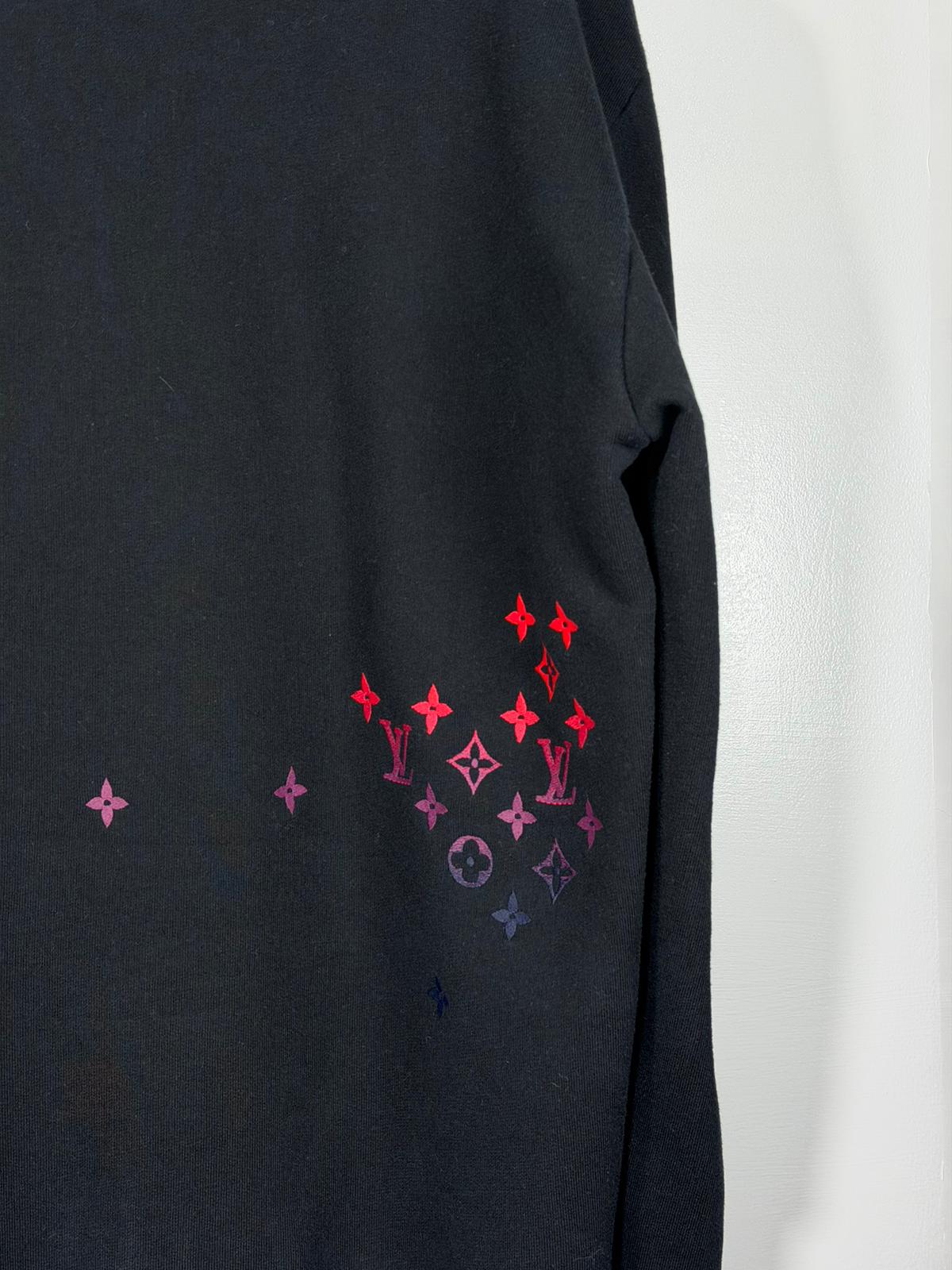 Maglioncino Luois Vuitton Size XL nero e multicolore