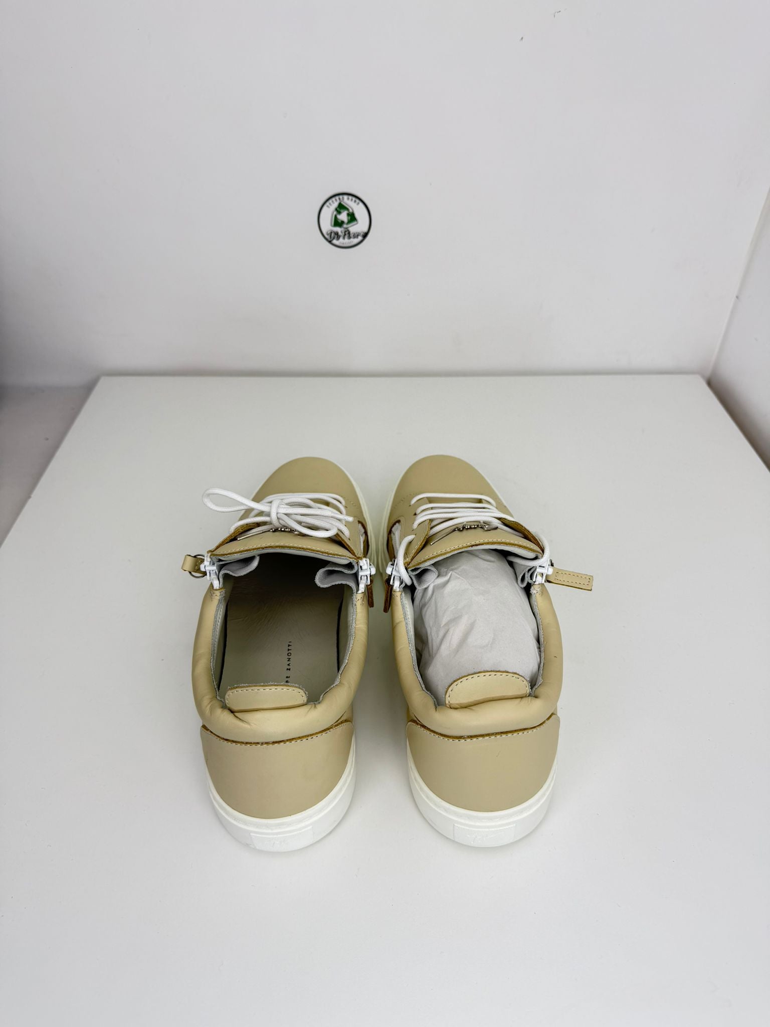 Giuseppe zanotti 44 beige e bianca