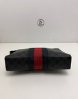pochette Gucci nero blu e rosso