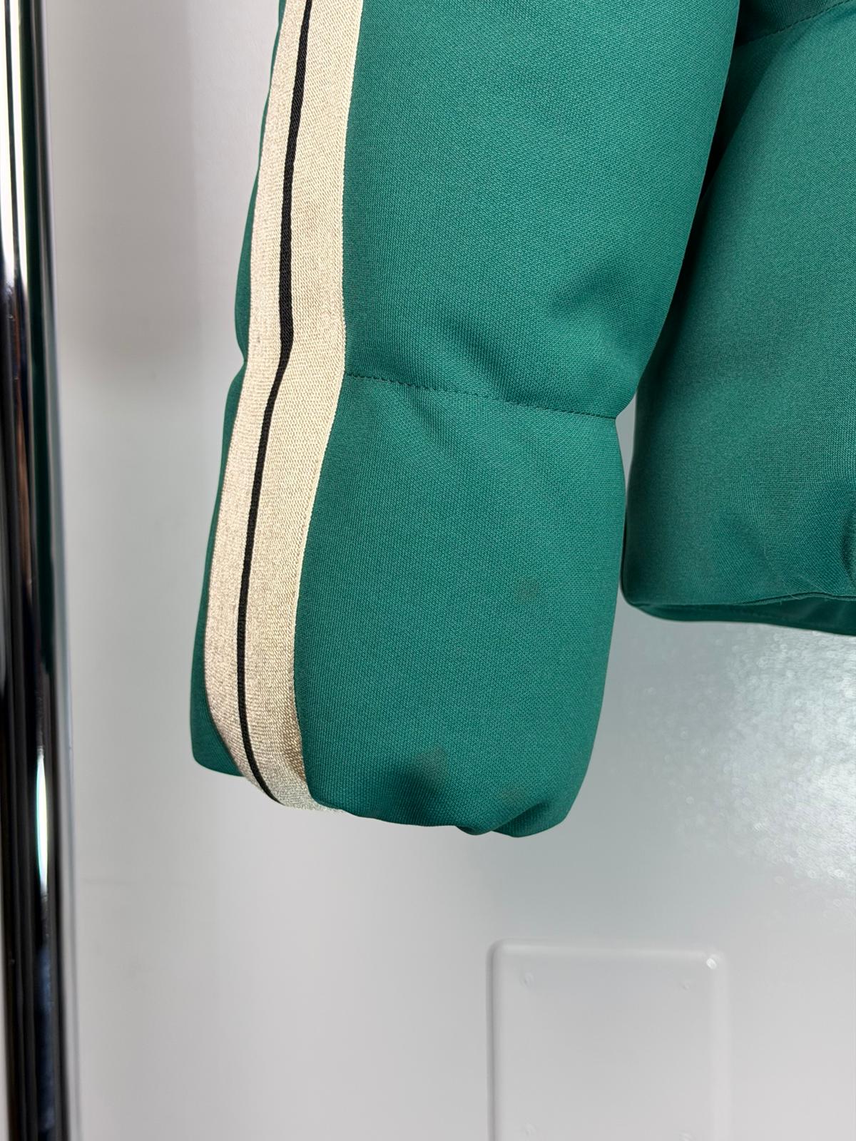 giubbotto Moncler X Palm angels Size 2=M verde e panna