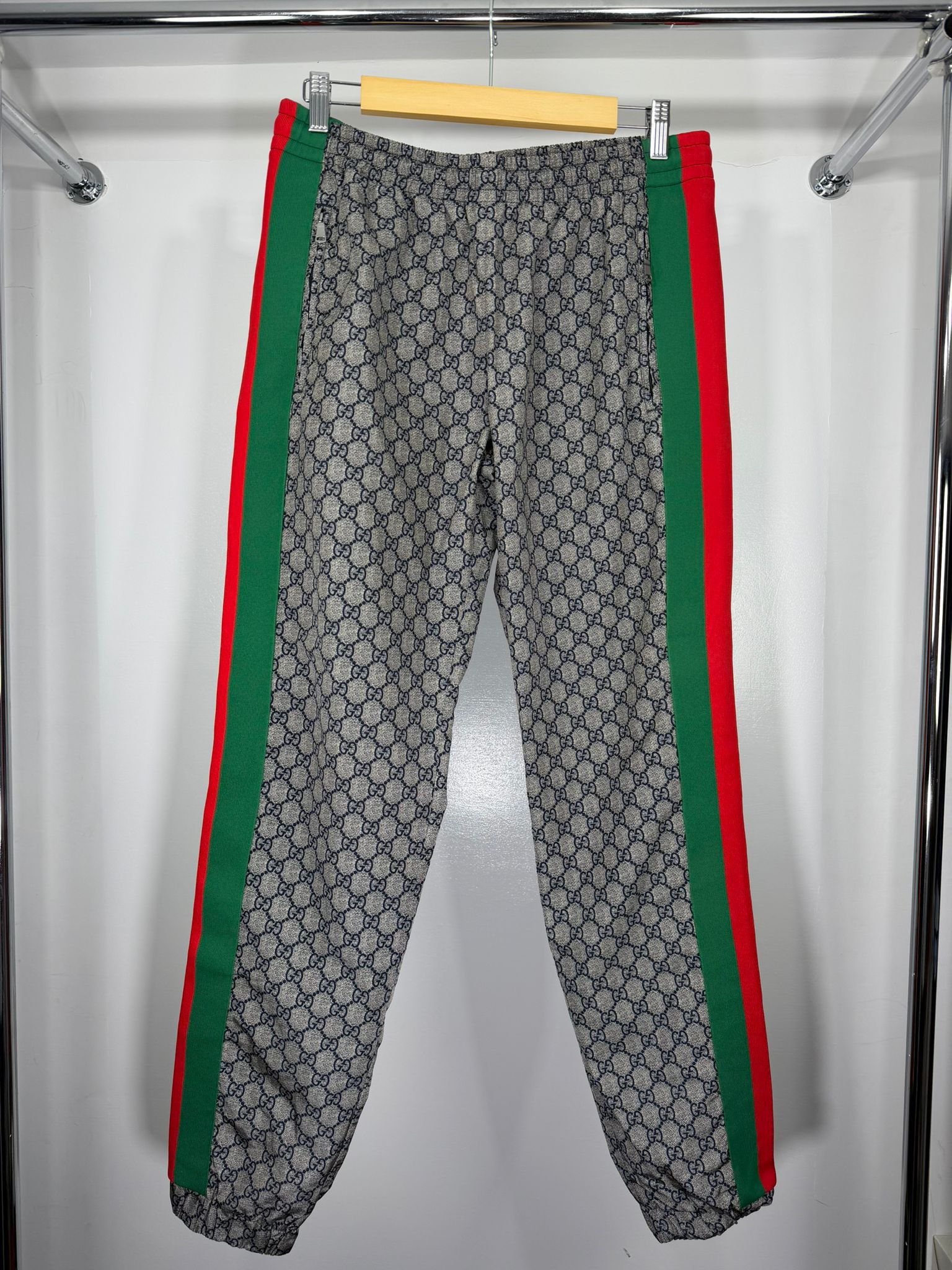 Pantalone e Giacca Gucci Size M grigio verde e rosso
