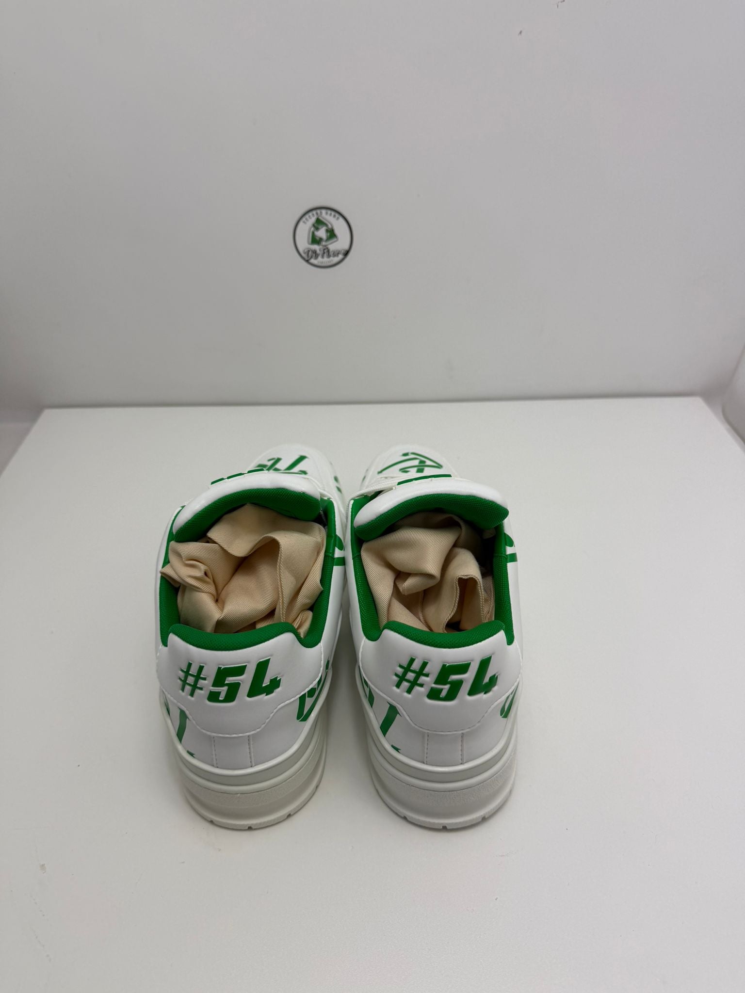 Louis Vuitton trainer bianca e verde