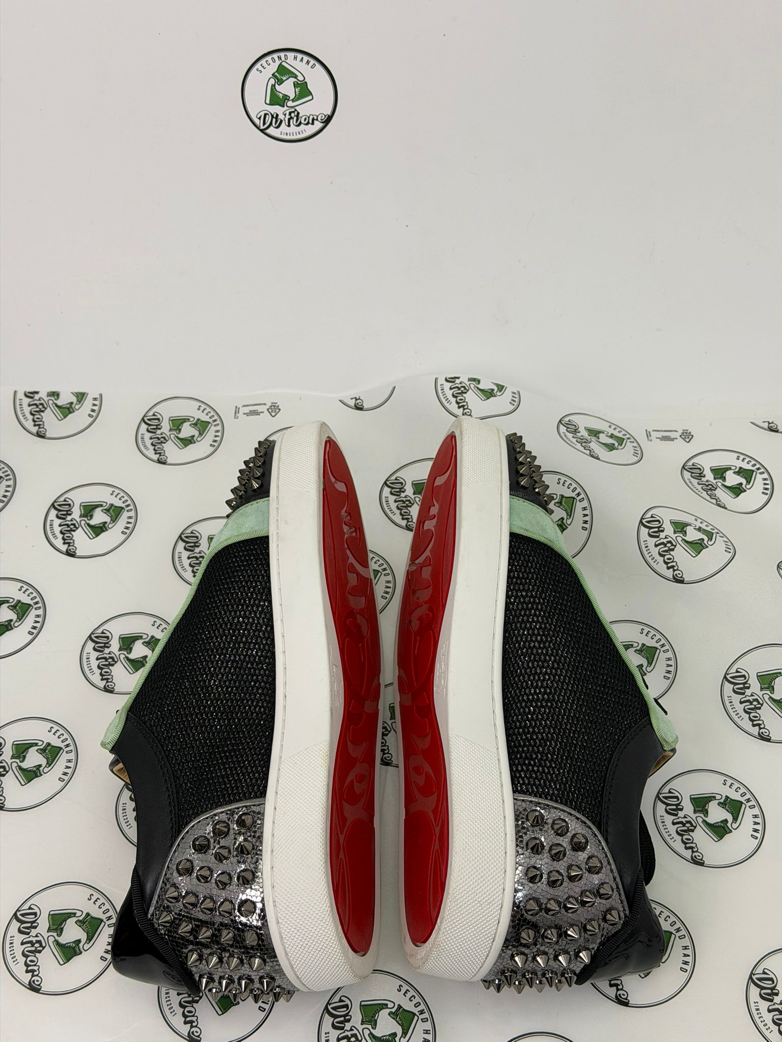 Christian Louboutin 41 basse nere e verdi