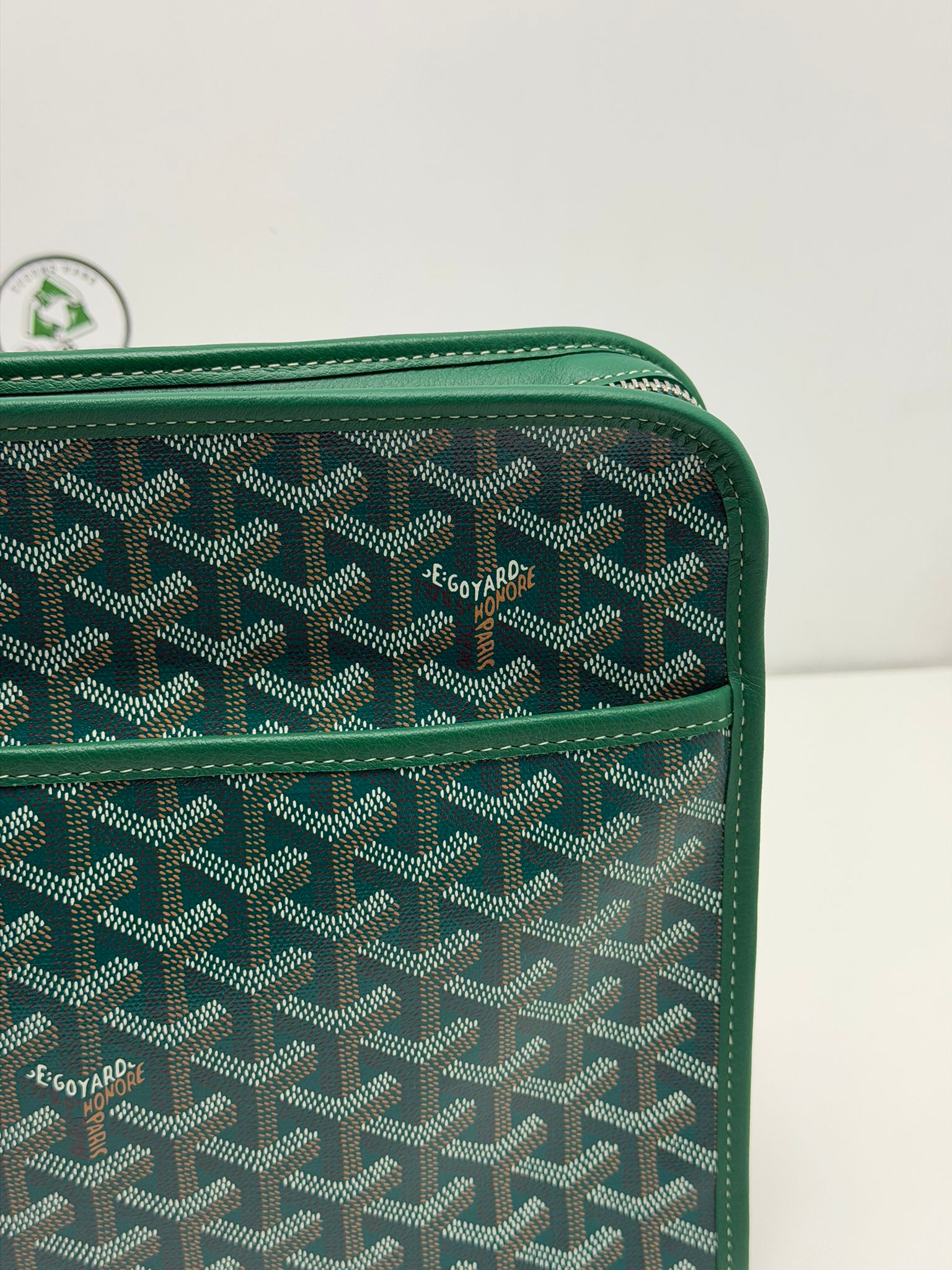 pochette Goyard misura GM verde