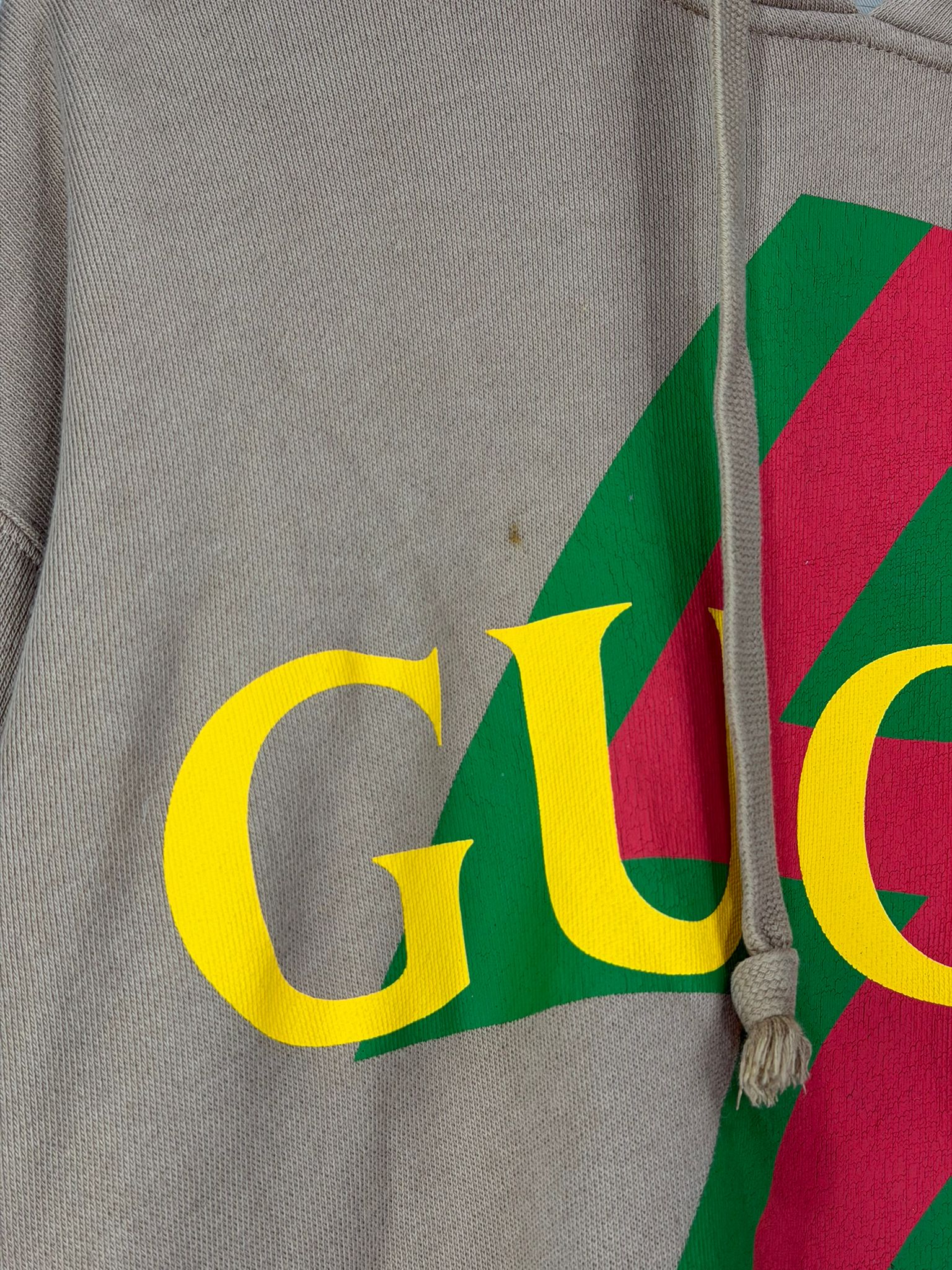 Felpa Gucci Size S marrone giallo verde e rosso