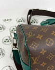borsa Louis Vuitton Bandoulier 35 marrone e verde