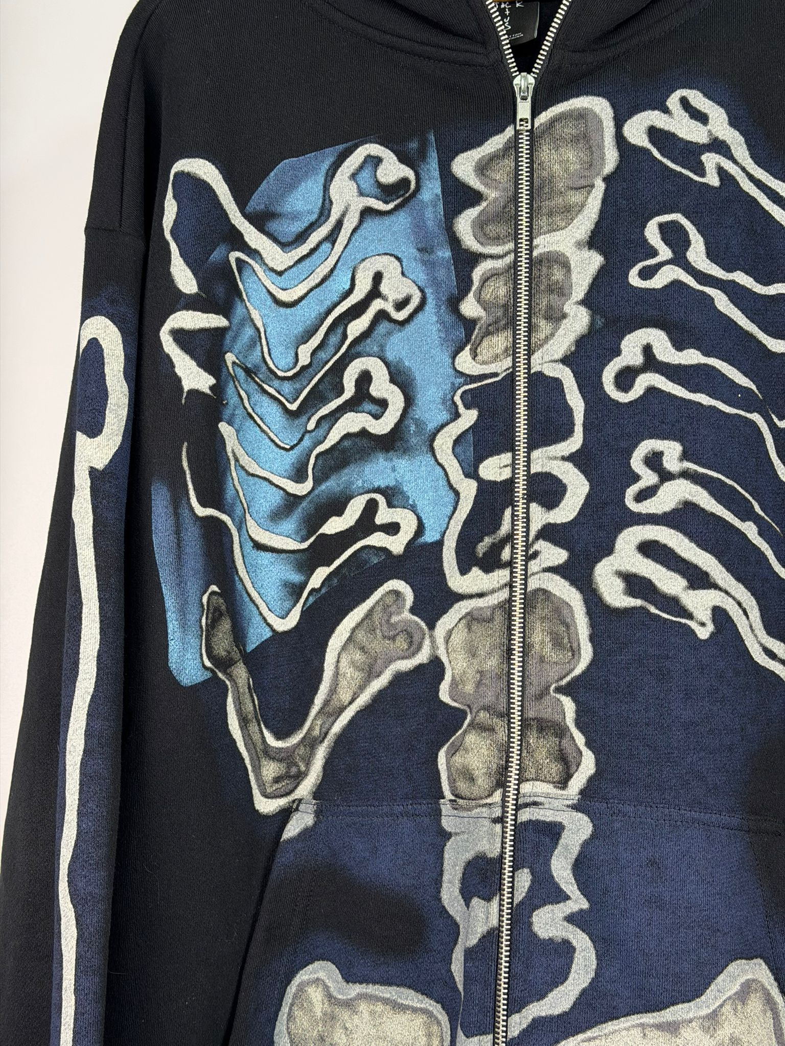 Felpa Travis scott X frangment Size XL nero blu azzurro e bianco