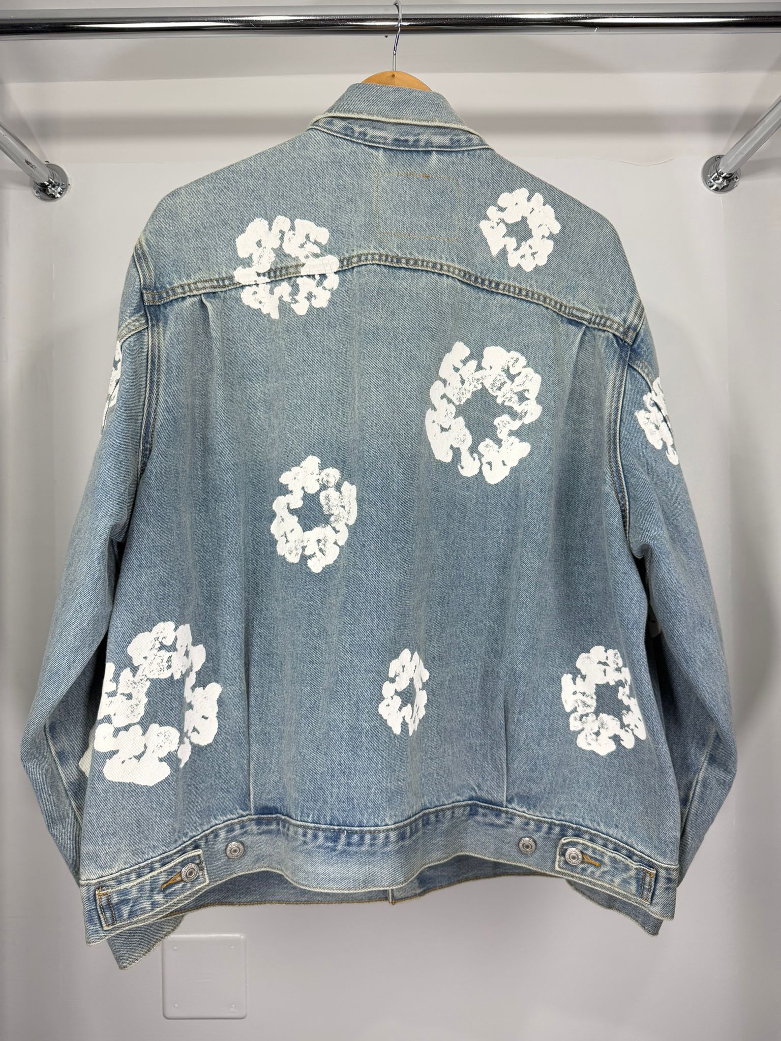 Giacca Levis X denim tears Size XL azzurra e bianca