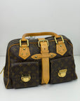 borsa Louis Vuitton Manhattan marrone