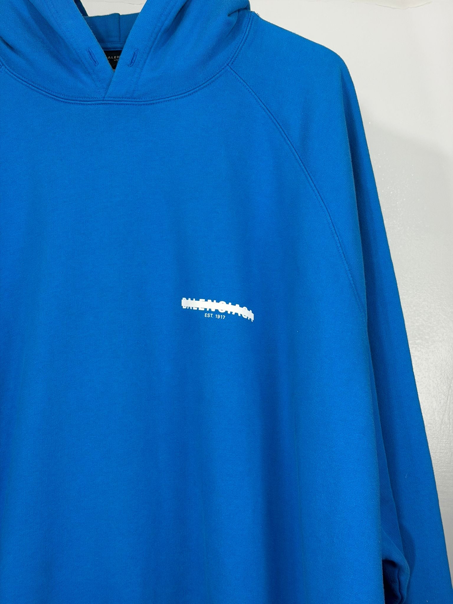 Felpa Balenciaga Size L veste XXL blu