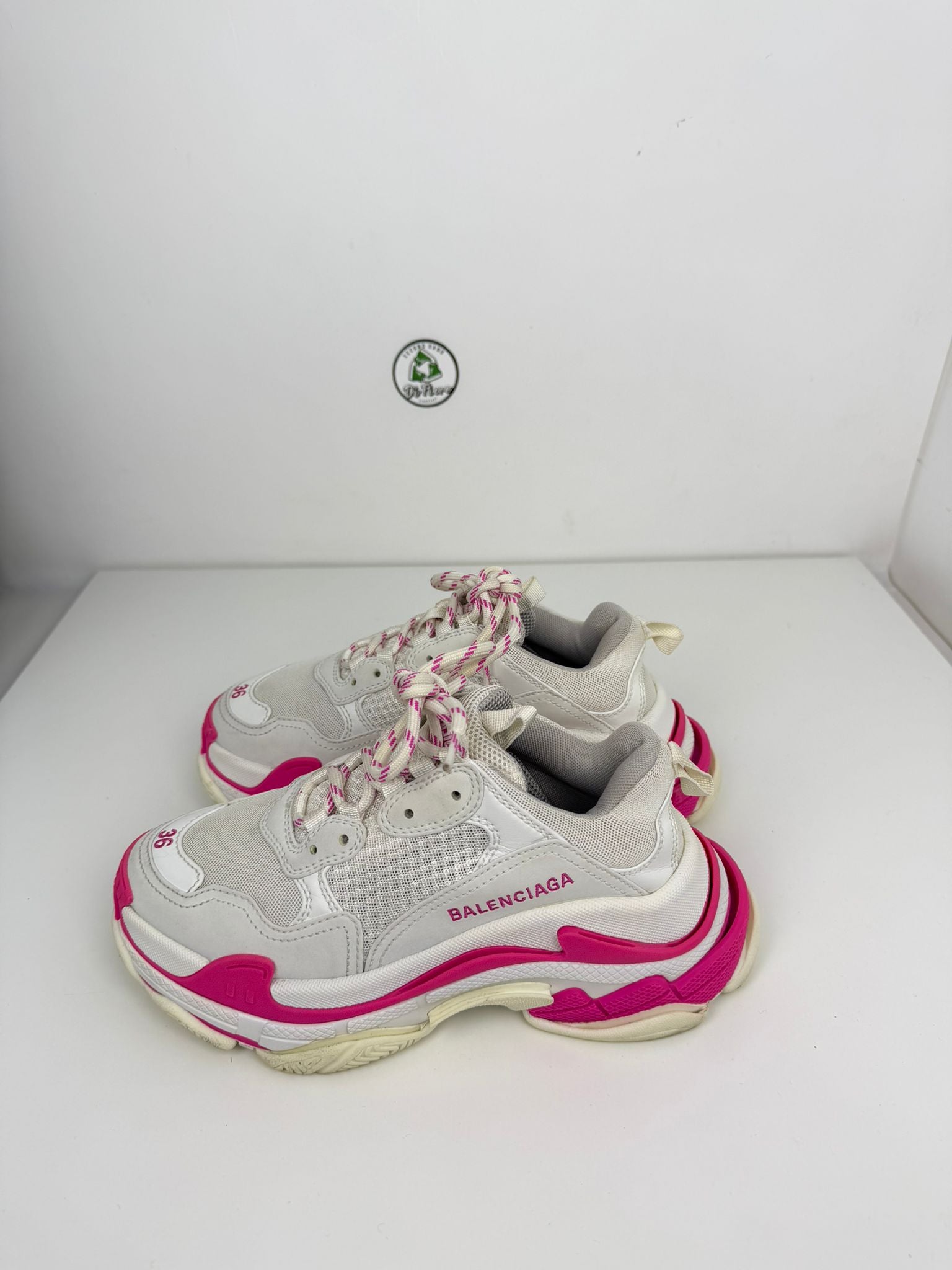 Balenciaga Triple S Size 36 bianca e rosa