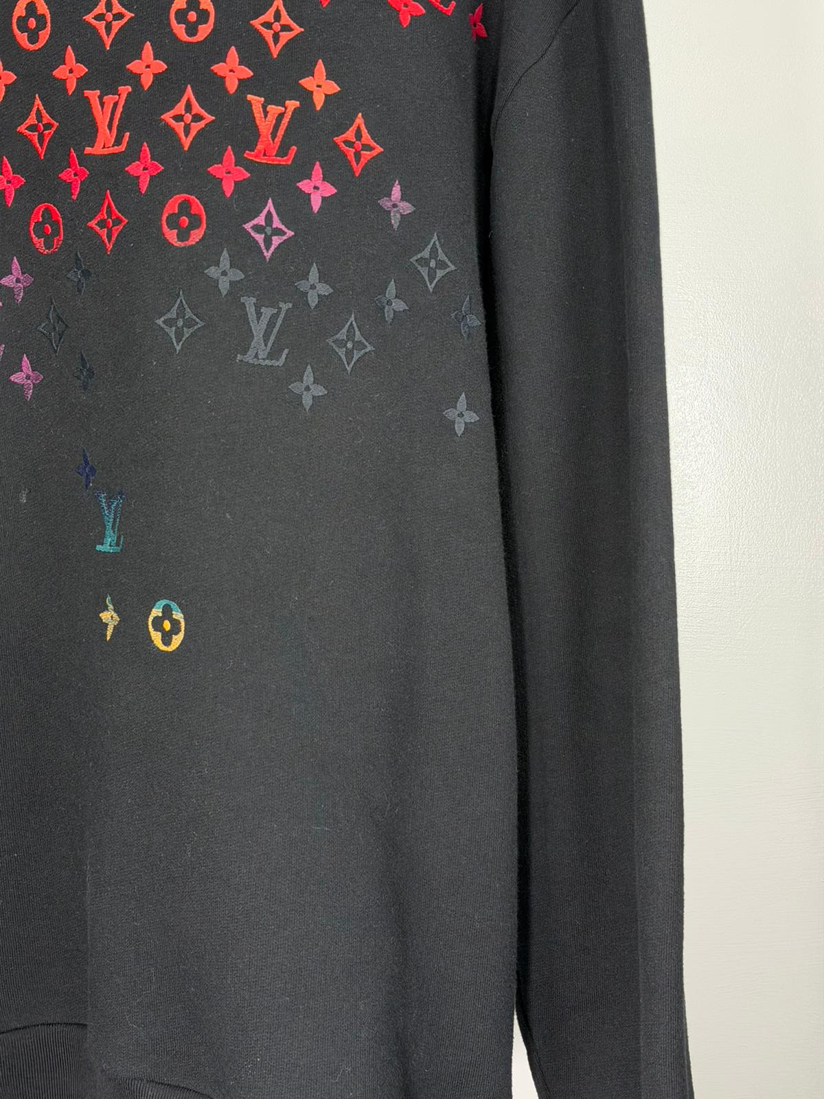 Maglioncino Luois Vuitton Size XL nero e multicolore