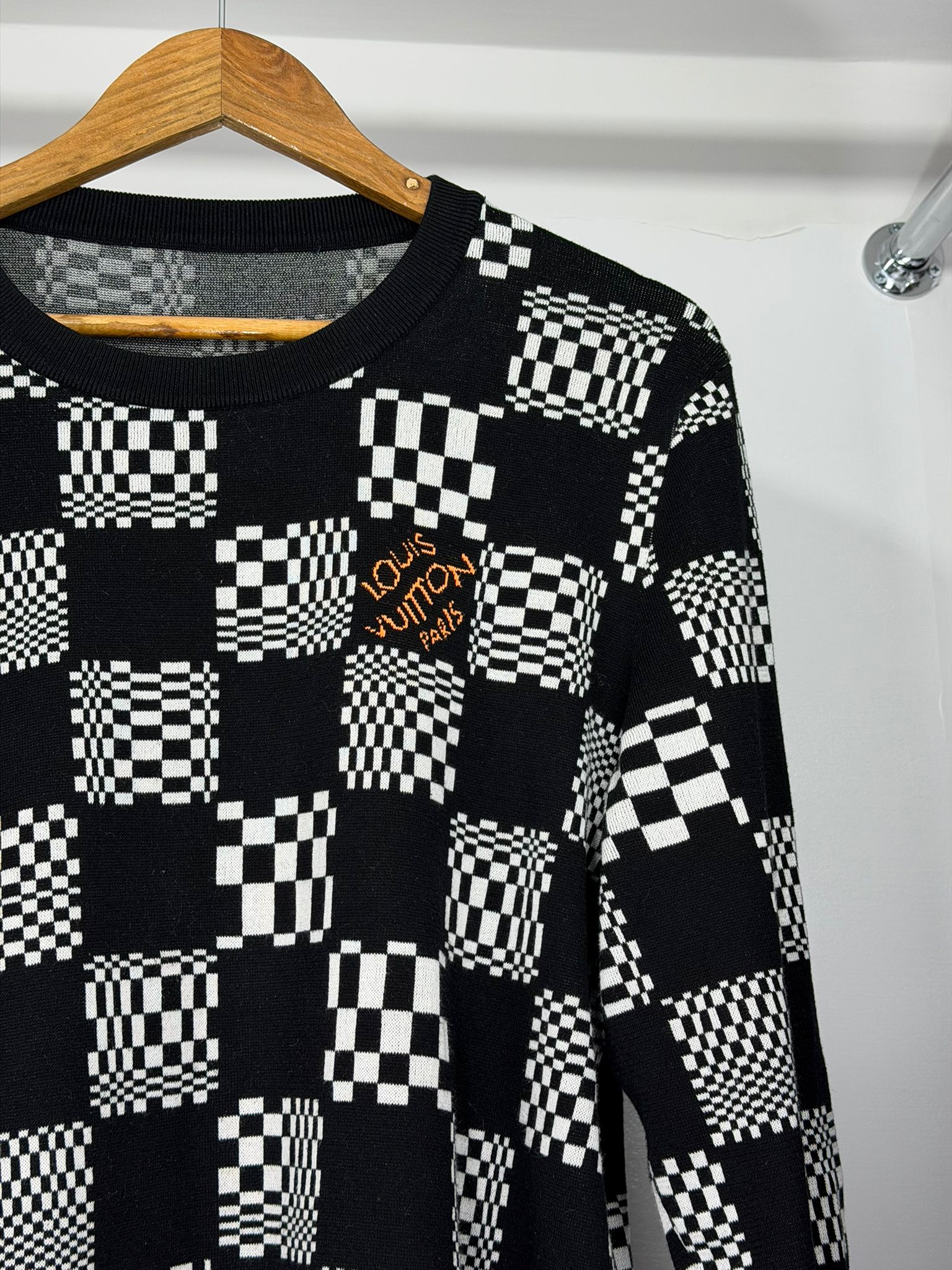 Maglioncino Louis Vuitton Size XL nero e bianco