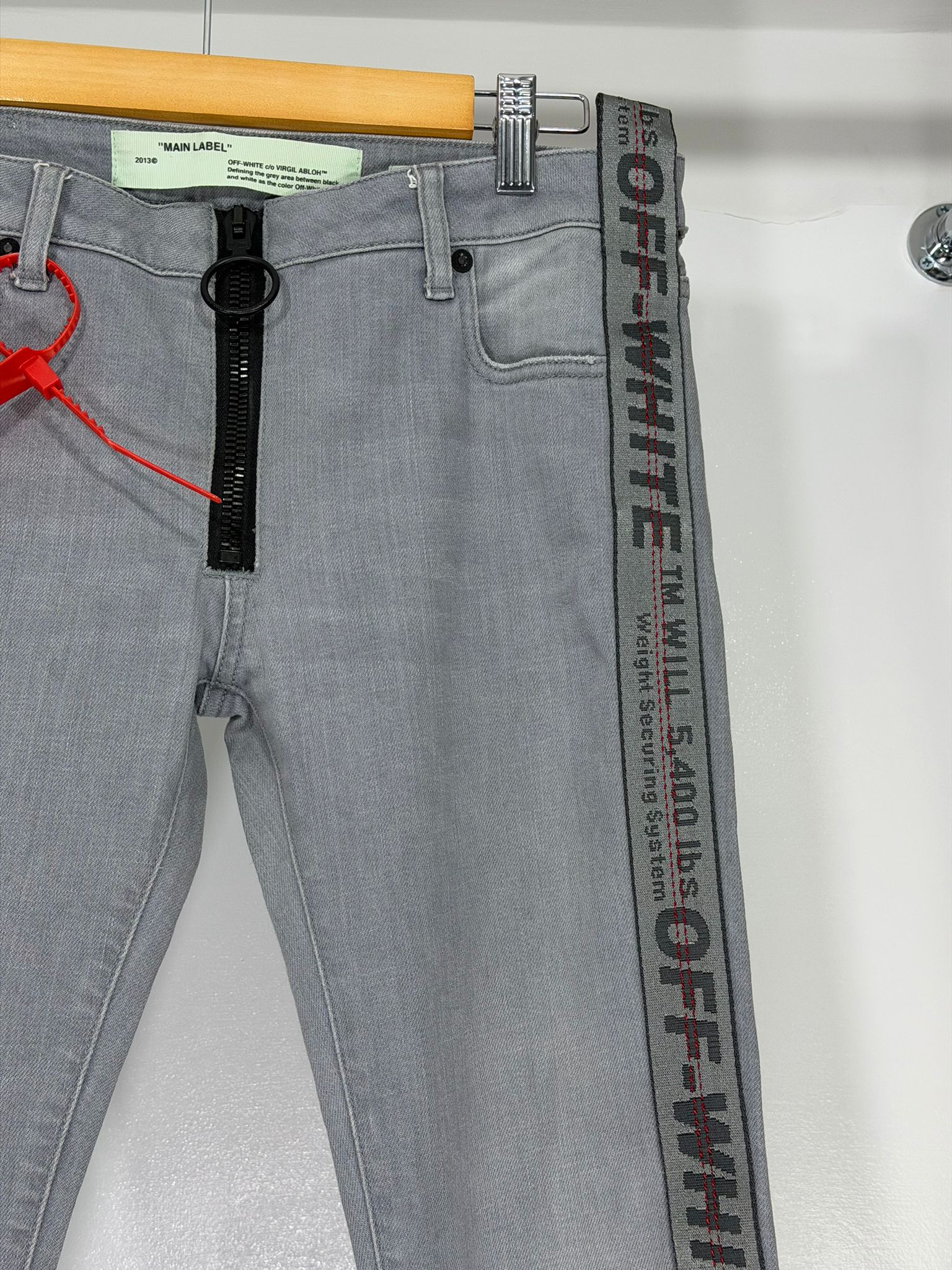 Jeans Off White taglia 42 grigio