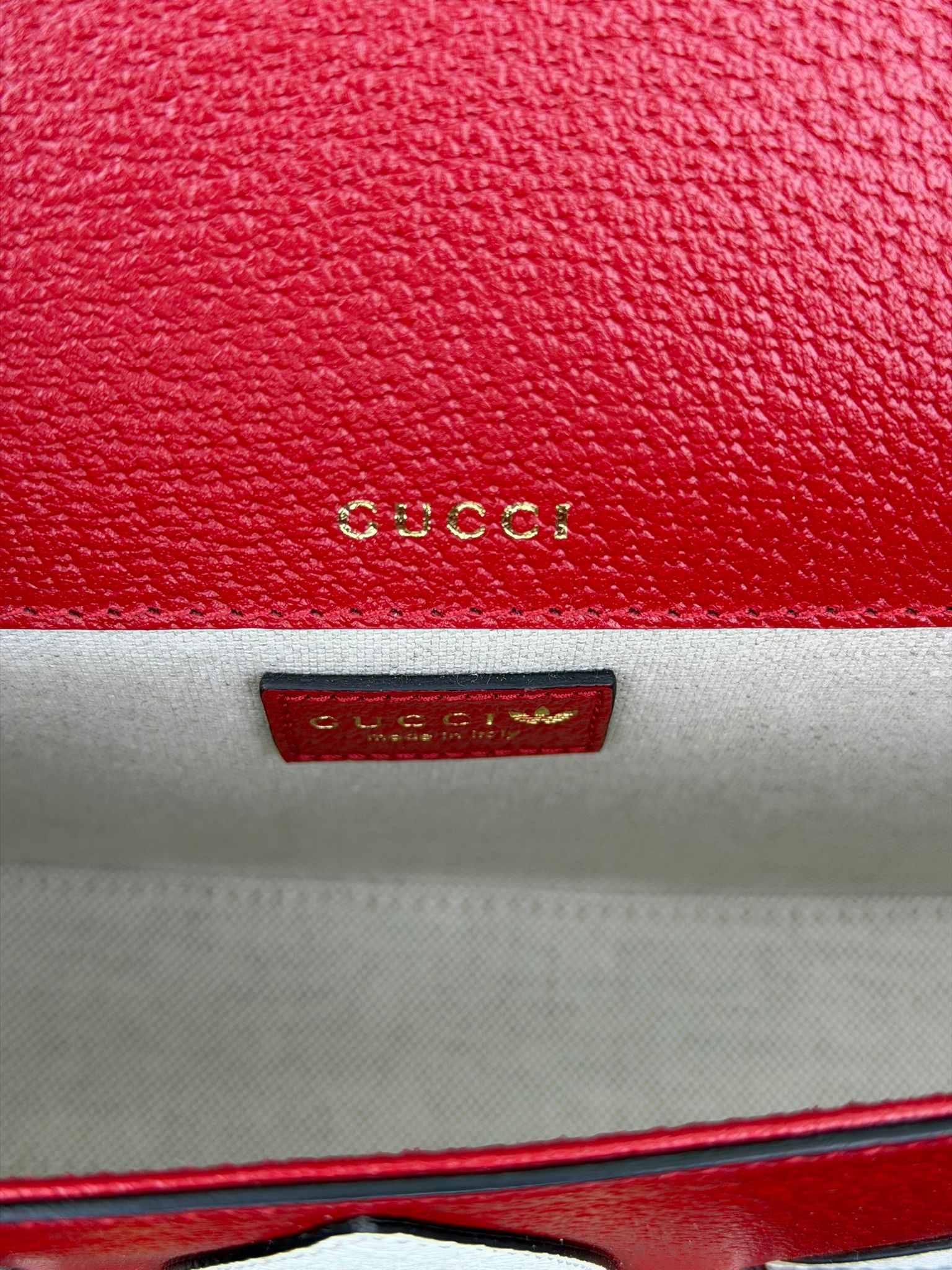 borsa Gucci X Adidas rossa e bianca