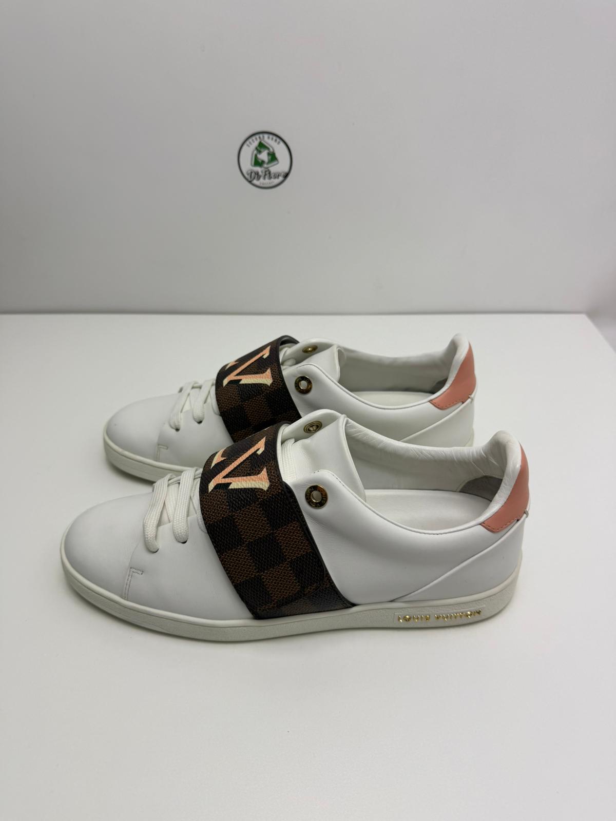 Louis Vuitton trainer size 40 bianca e marrone