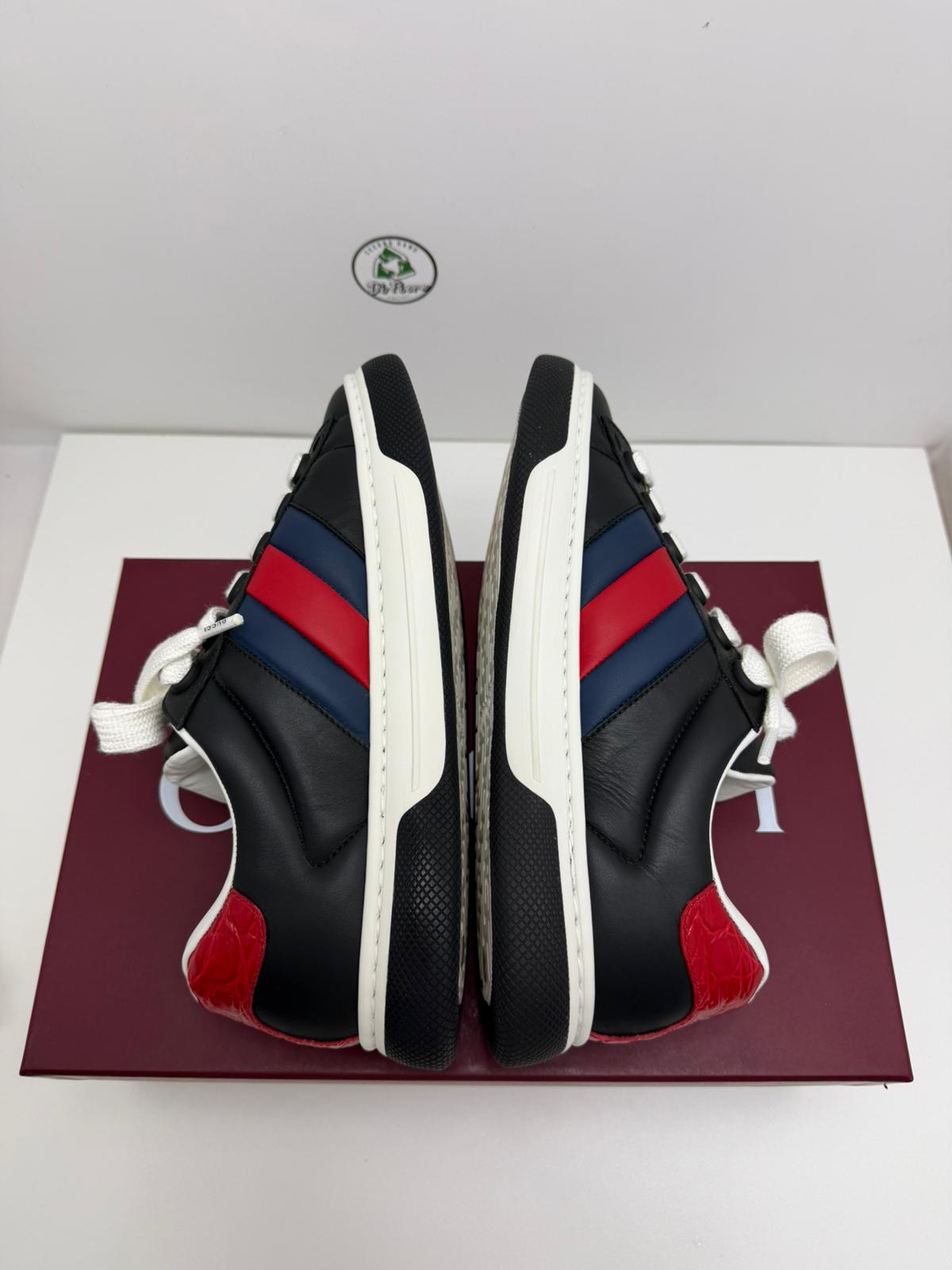 Gucci ace Size 7=41 nera rossa e blu