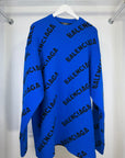 maglione Balenciaga Size M veste over blu e nero