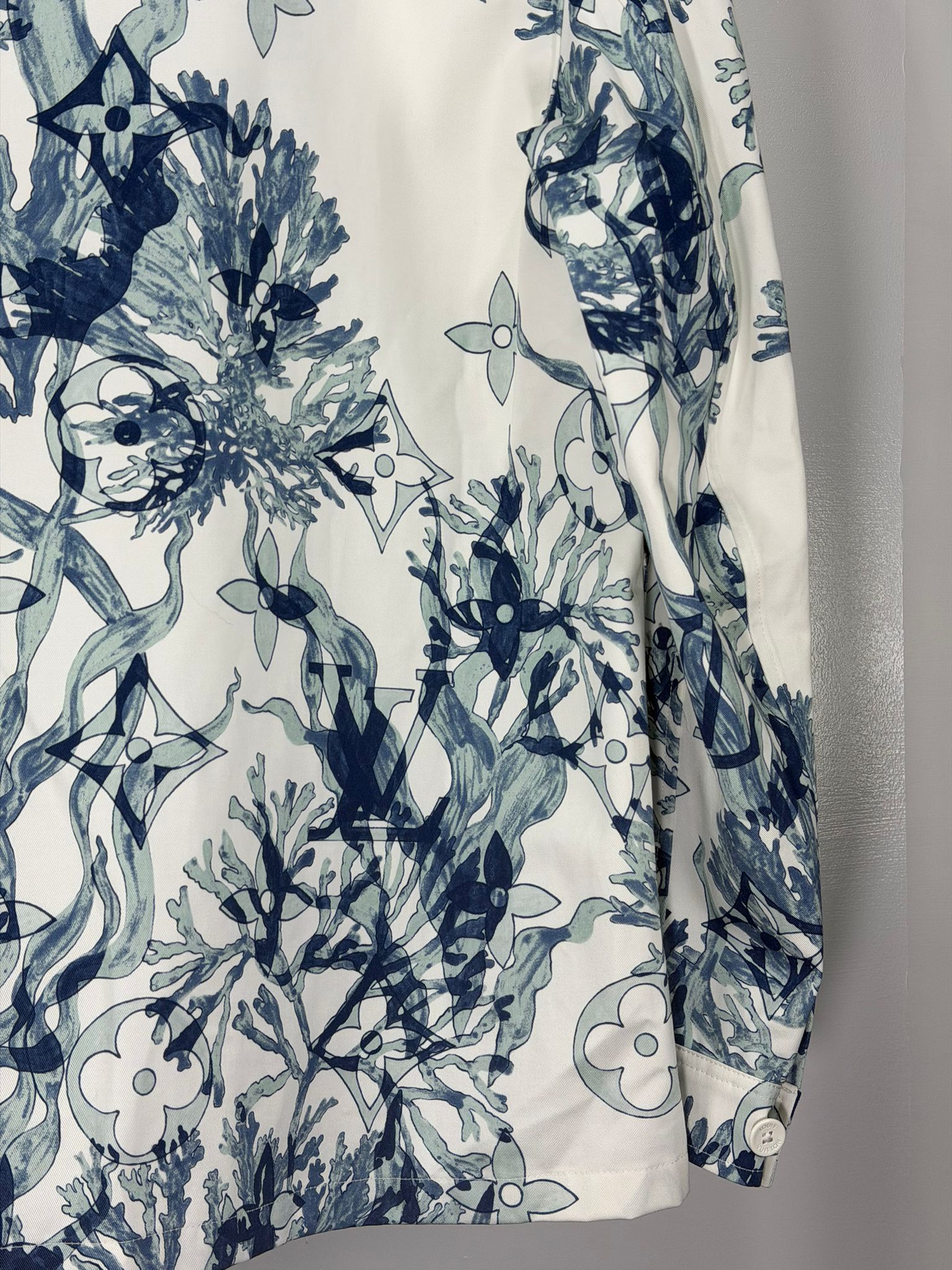 Camicia Louis Vuitton Size M bianca blu e azzurro