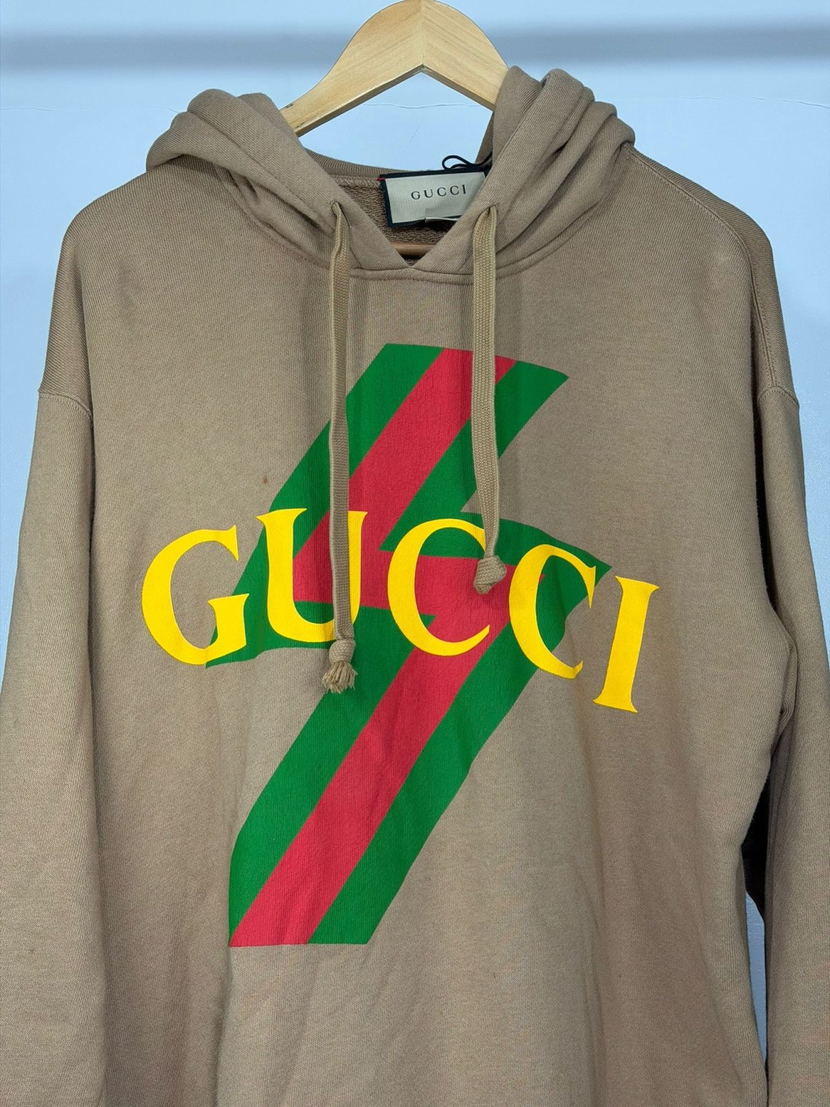 Felpa Gucci Size S marrone giallo verde e rosso - Second Hand Di Fiore
