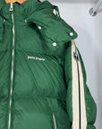giubbotto Palm angels XL verde e bianco