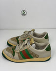 Gucci Screener effetto sporco Size 9=43 veste 43.5/44 beige verde e rossa