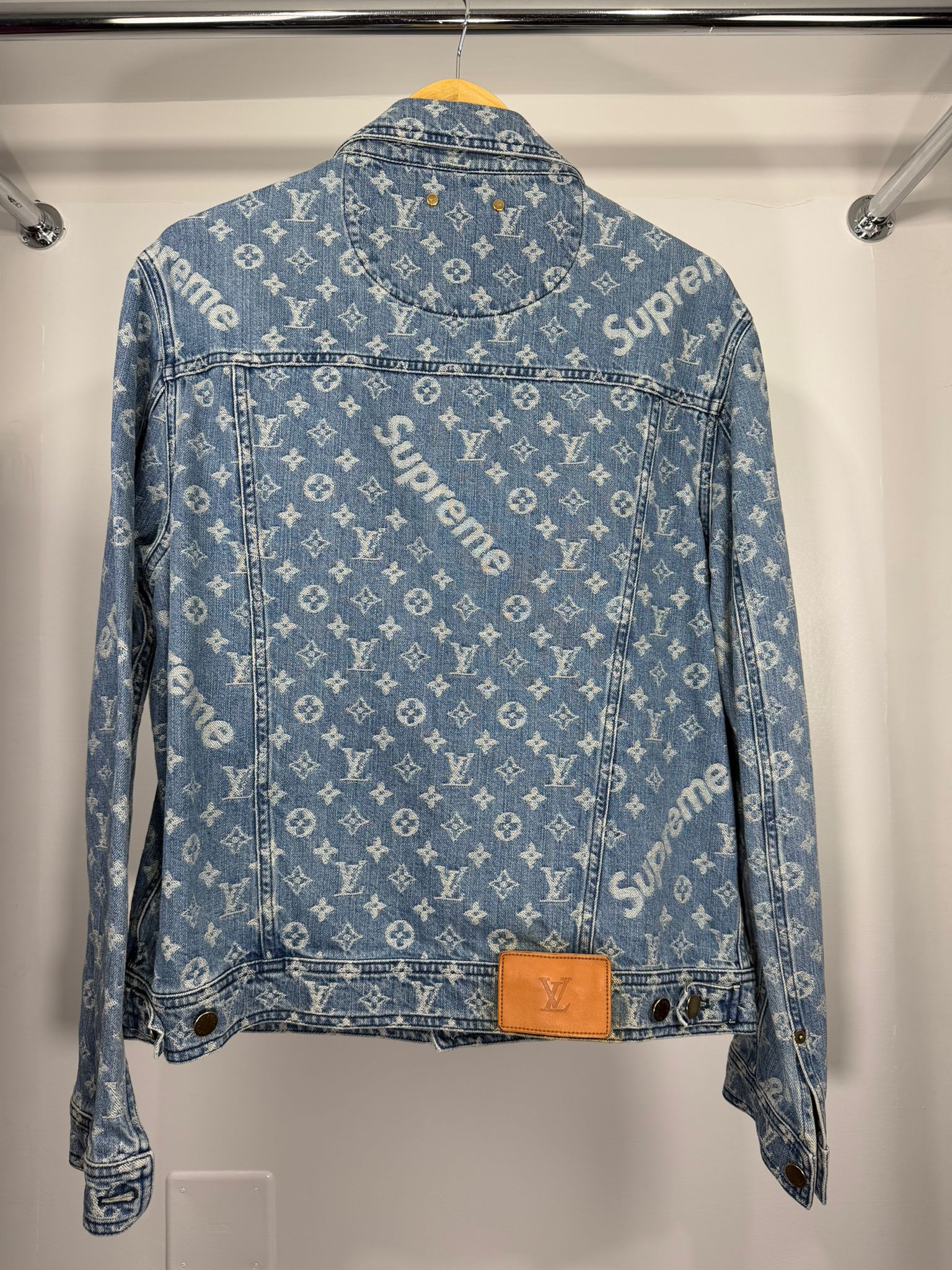 Completo Louis Vuitton X Supreme Size 50/34 blu e bianco