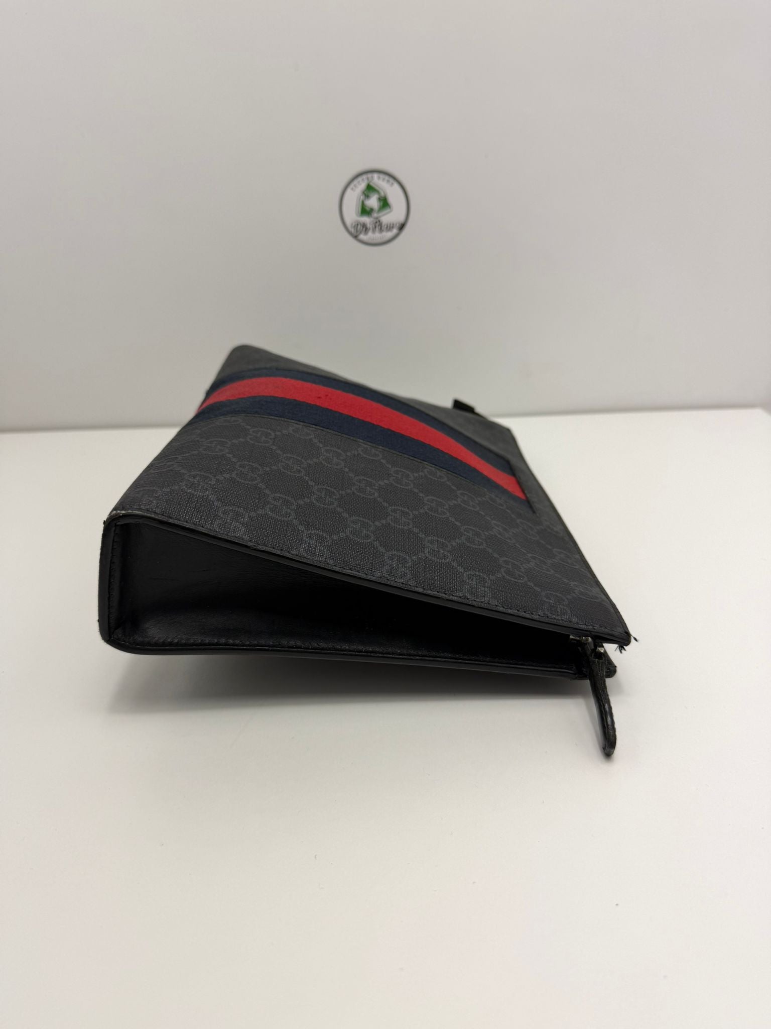 pochette Gucci nero blu e rosso