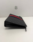 pochette Gucci nero blu e rosso