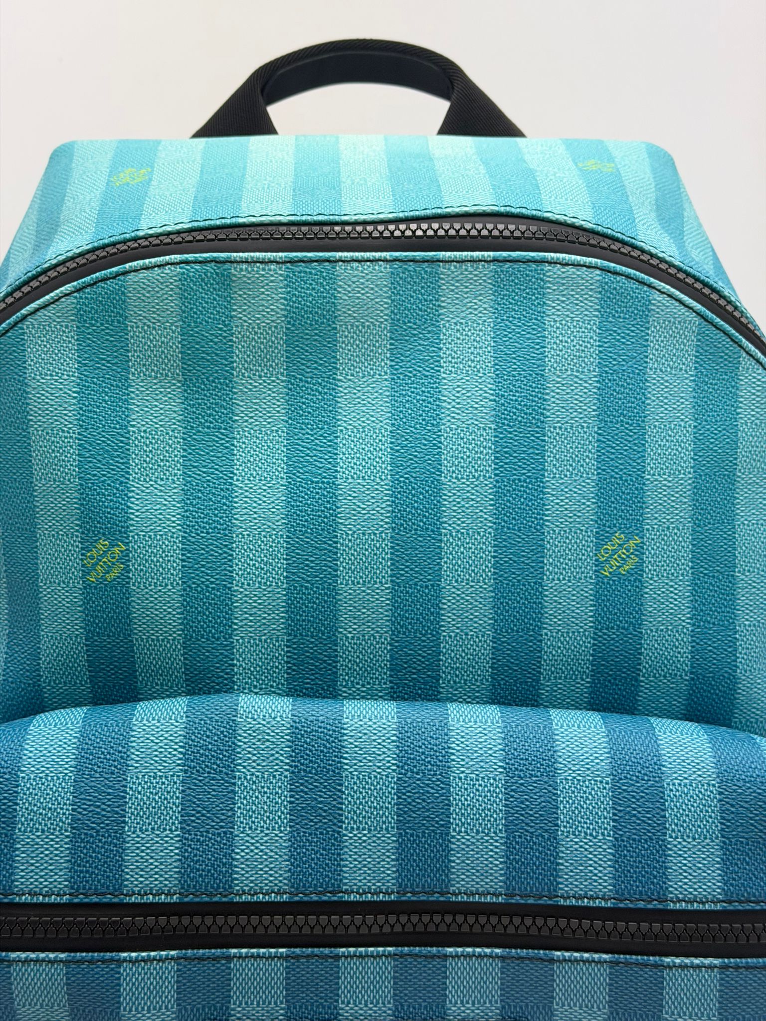 Zaino Louis Vuitton discovery damier stripes city azzurro