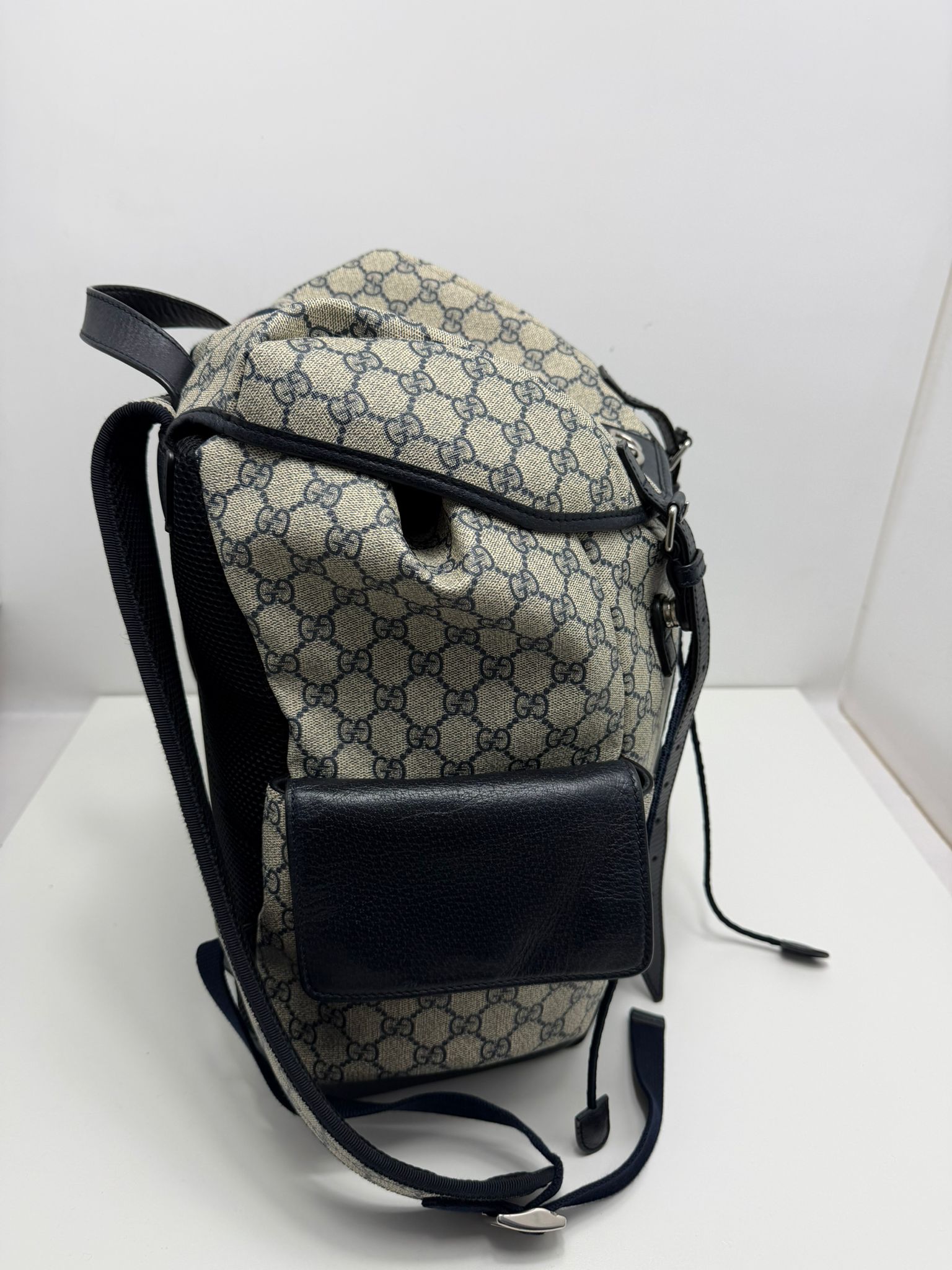 zaino Gucci beige rosso e blu