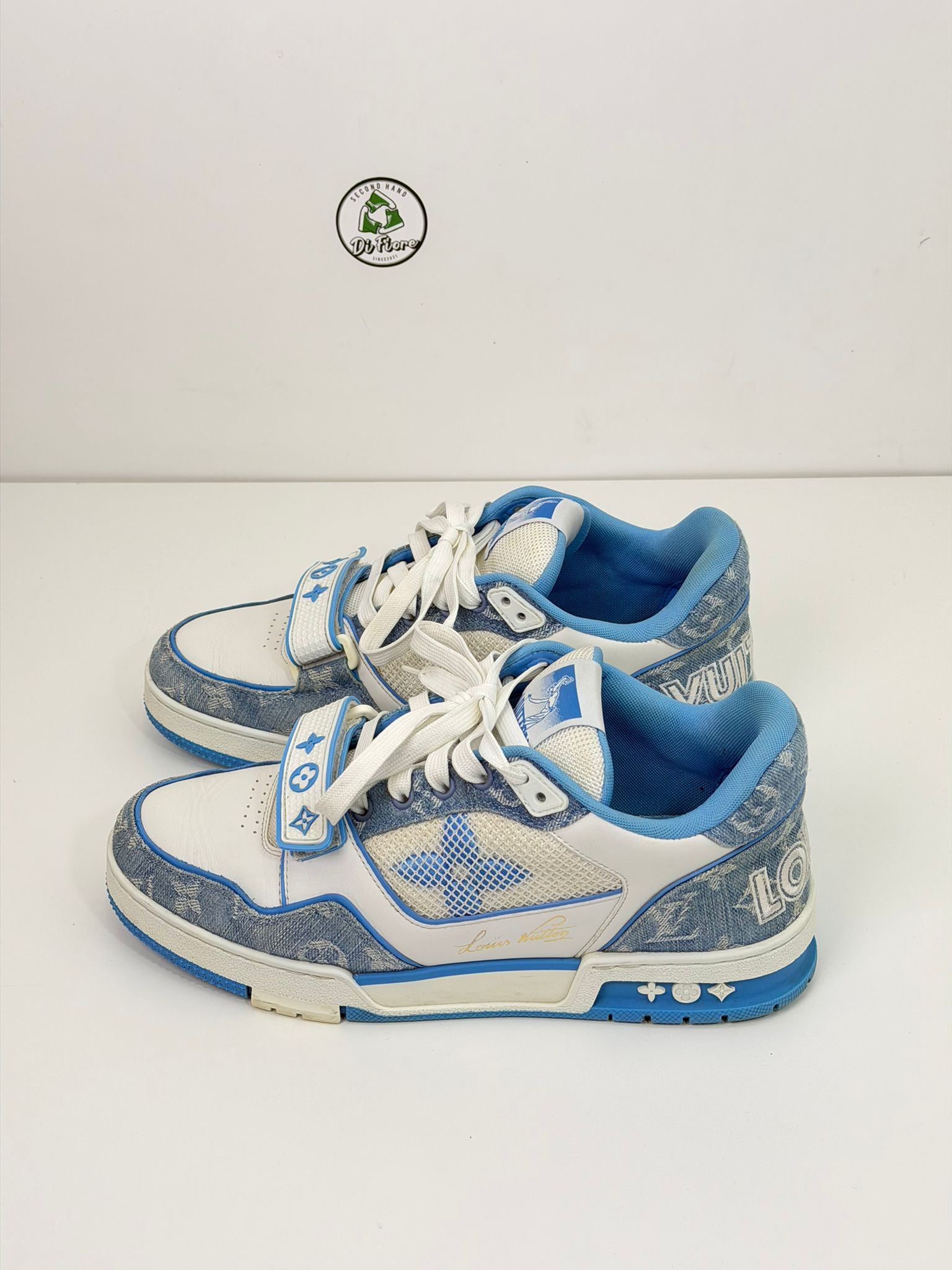 Louis Vuitton trainer Size 7=41 veste 42 bianca e azzurra