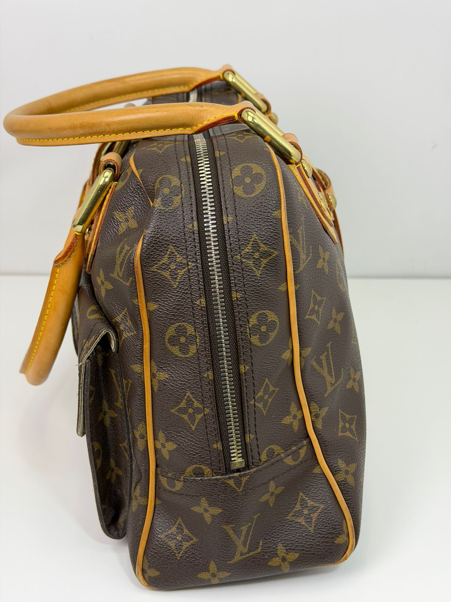 borsa Louis Vuitton Manhattan marrone